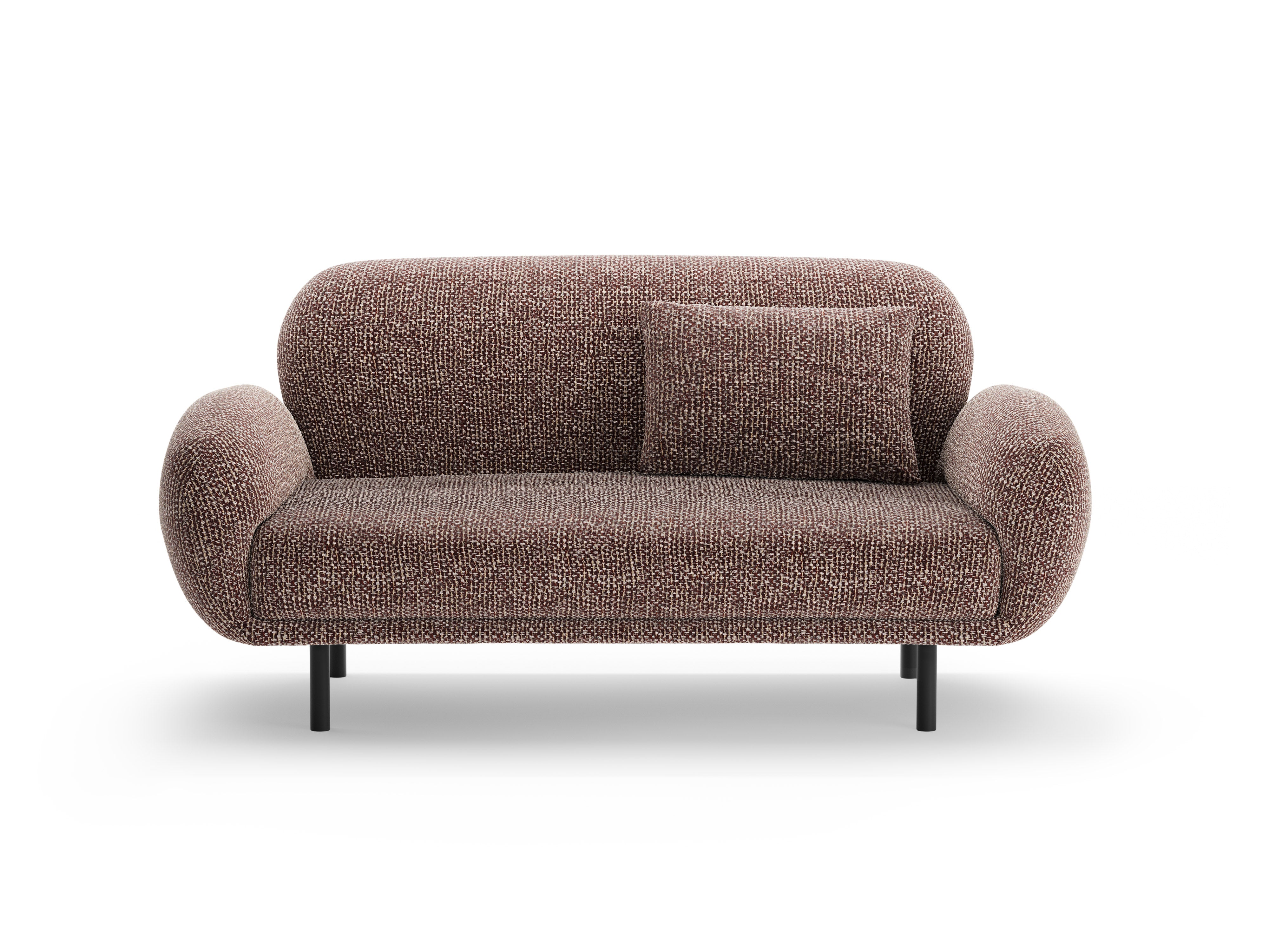 2-seater Sofa POPPY brown chenille