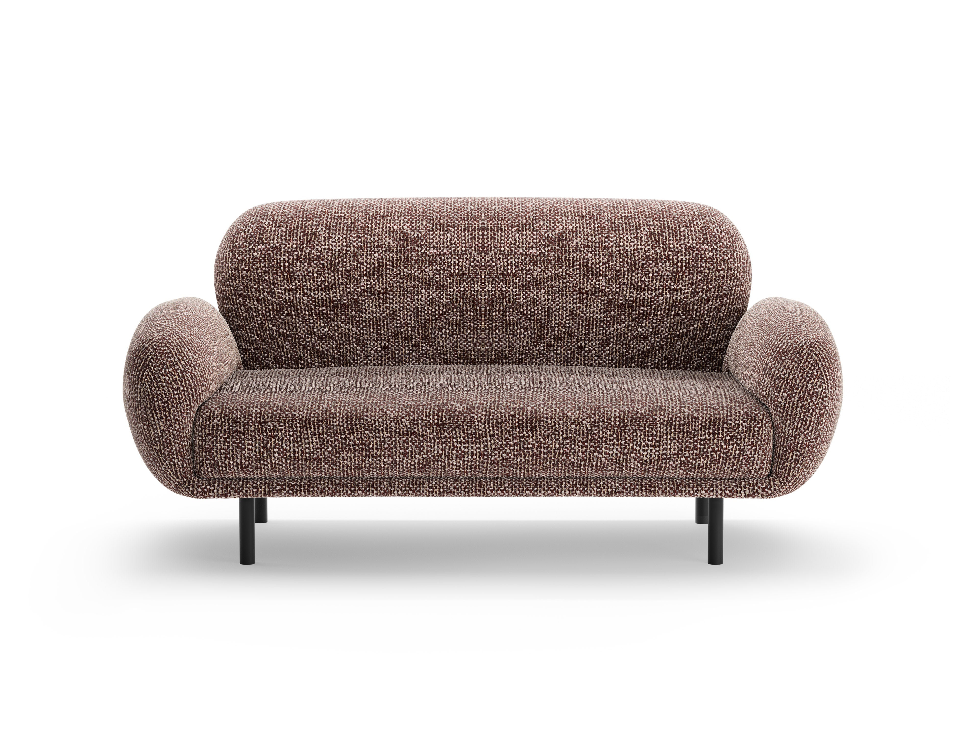2-seater Sofa POPPY brown chenille