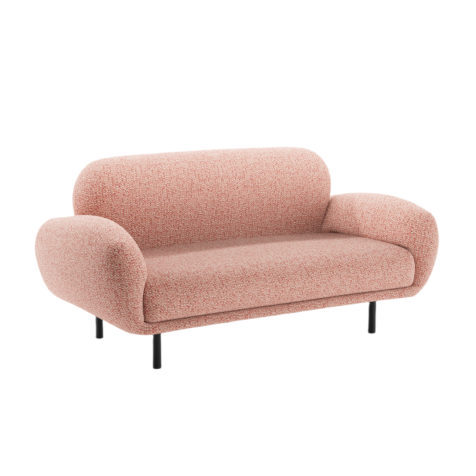 2-seater Sofa POPPY pink chenille