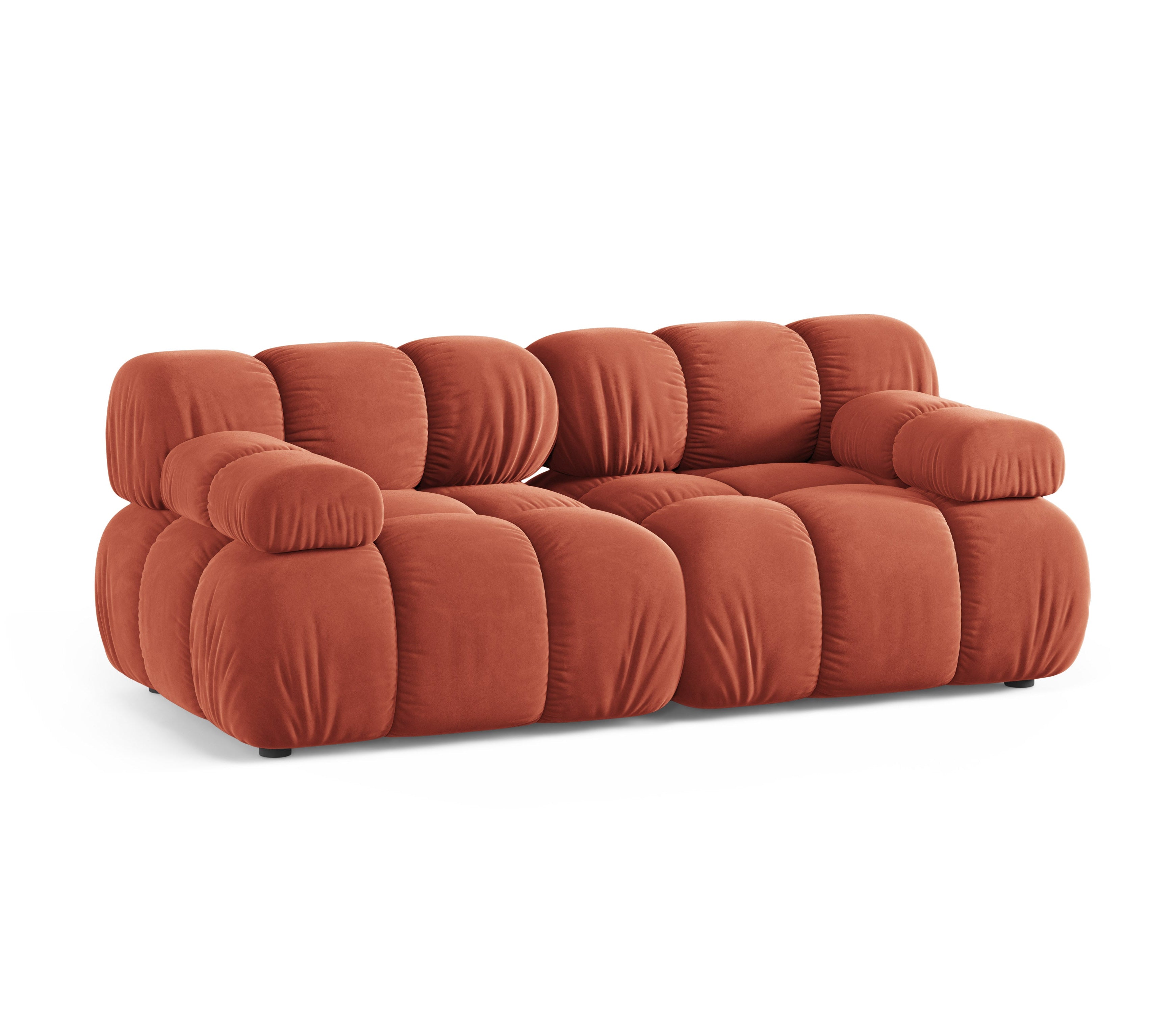 BELLIS Coral Velvet 2-Seater Modular Sofa