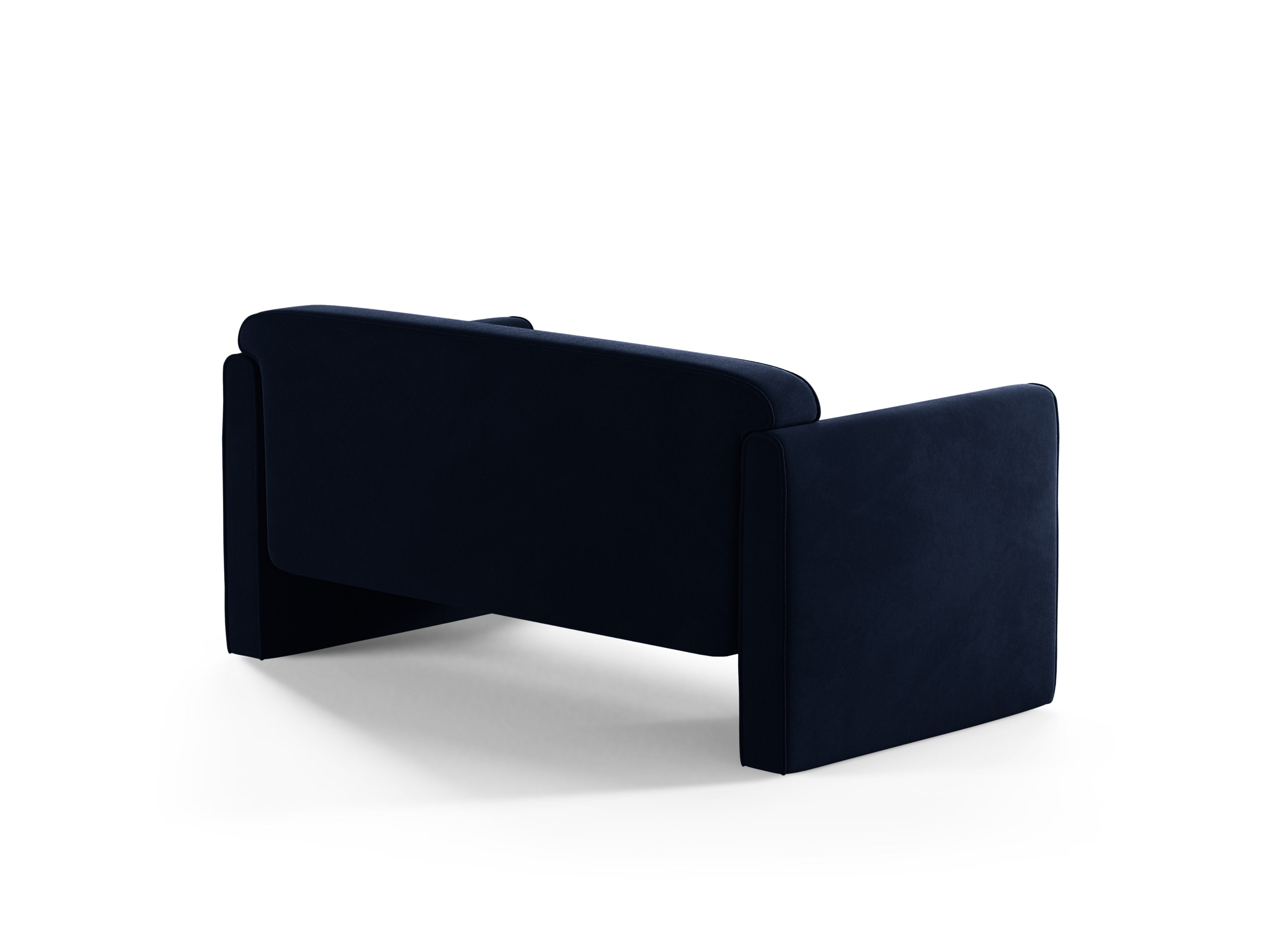 2-seater velvet sofa ABBY royal blue