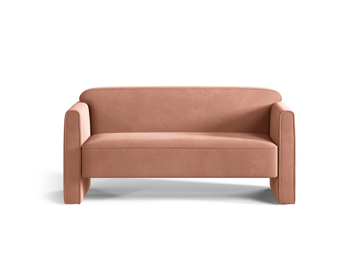 2-Seater Velvet Sofa ABBY Pink