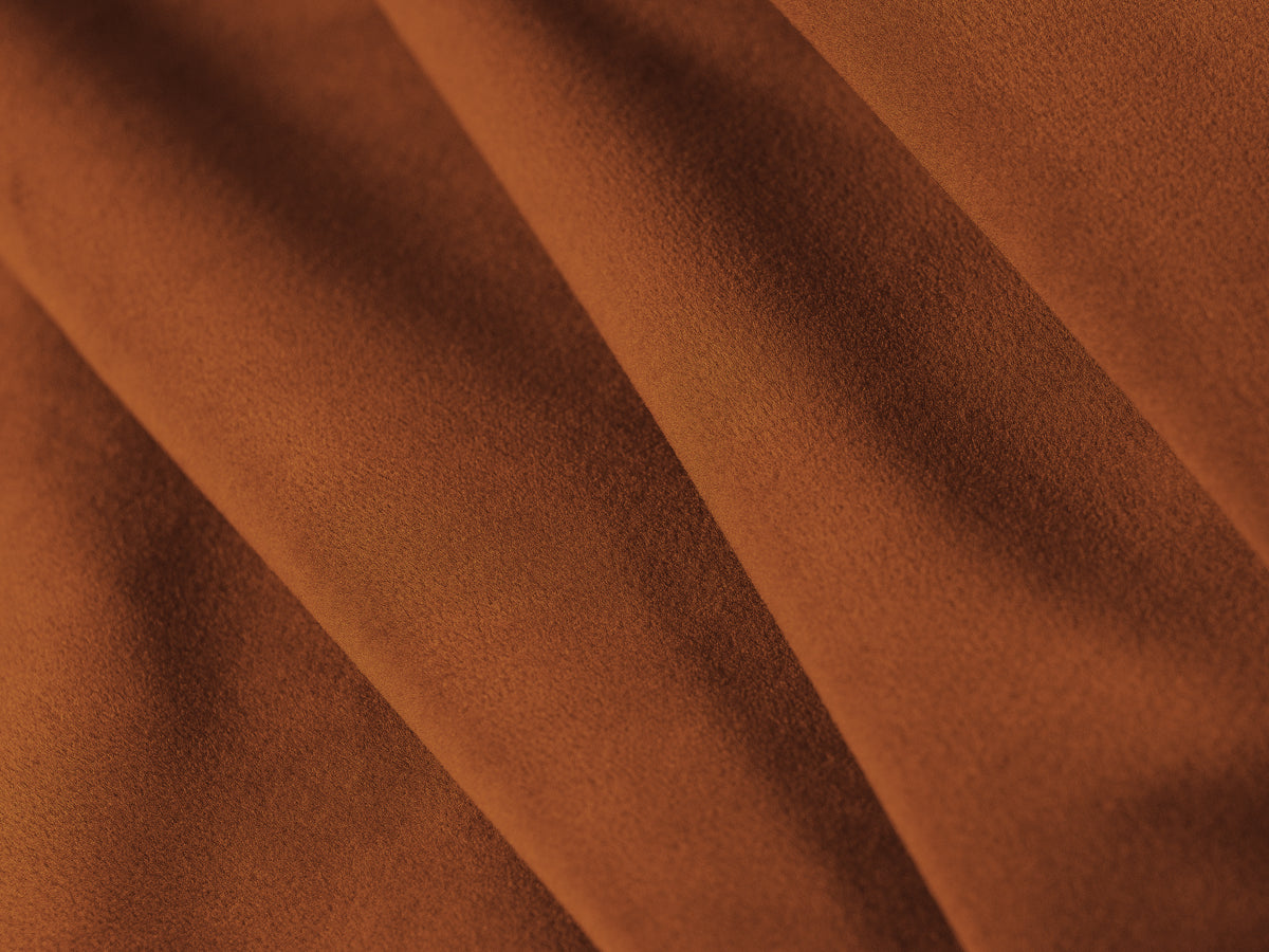 ABBY Velvet 2-Seater Sofa in Terracotta