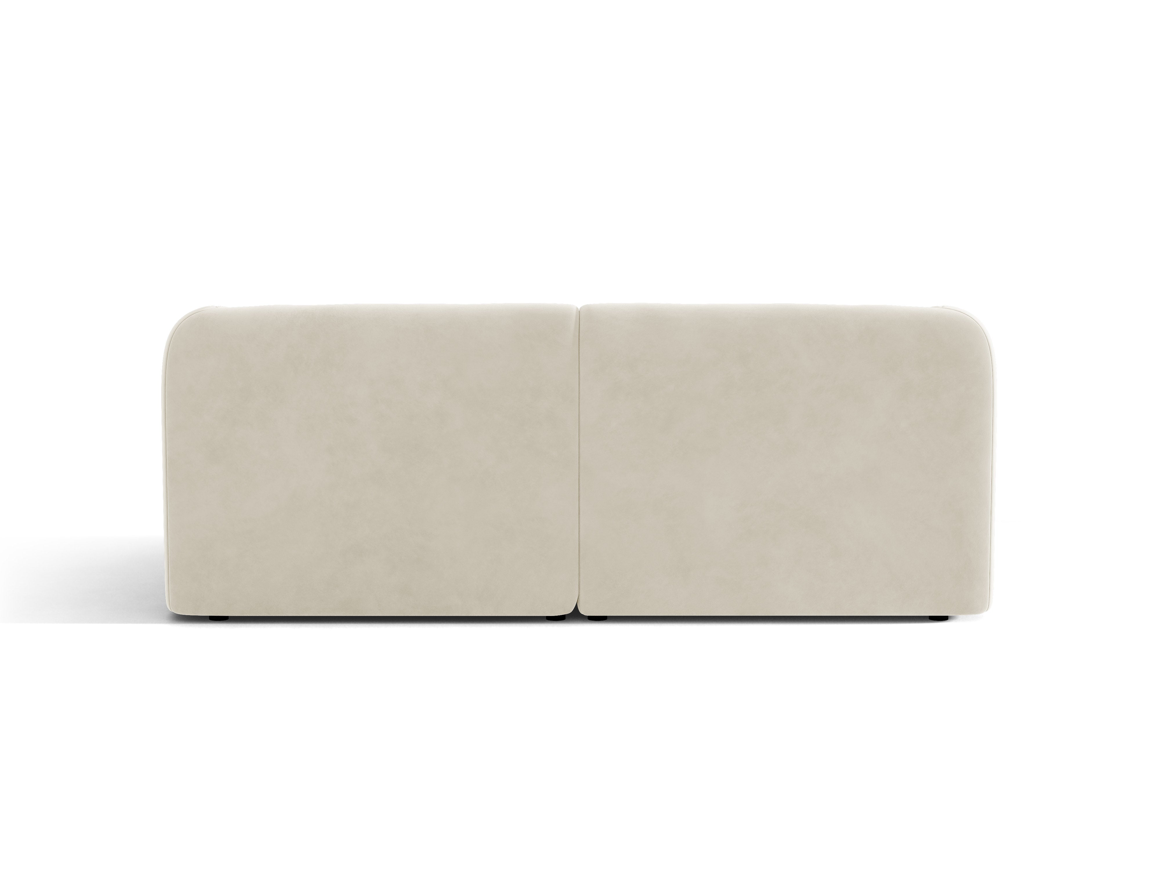 Velvet 2-Seater Sofa MILEY Beige