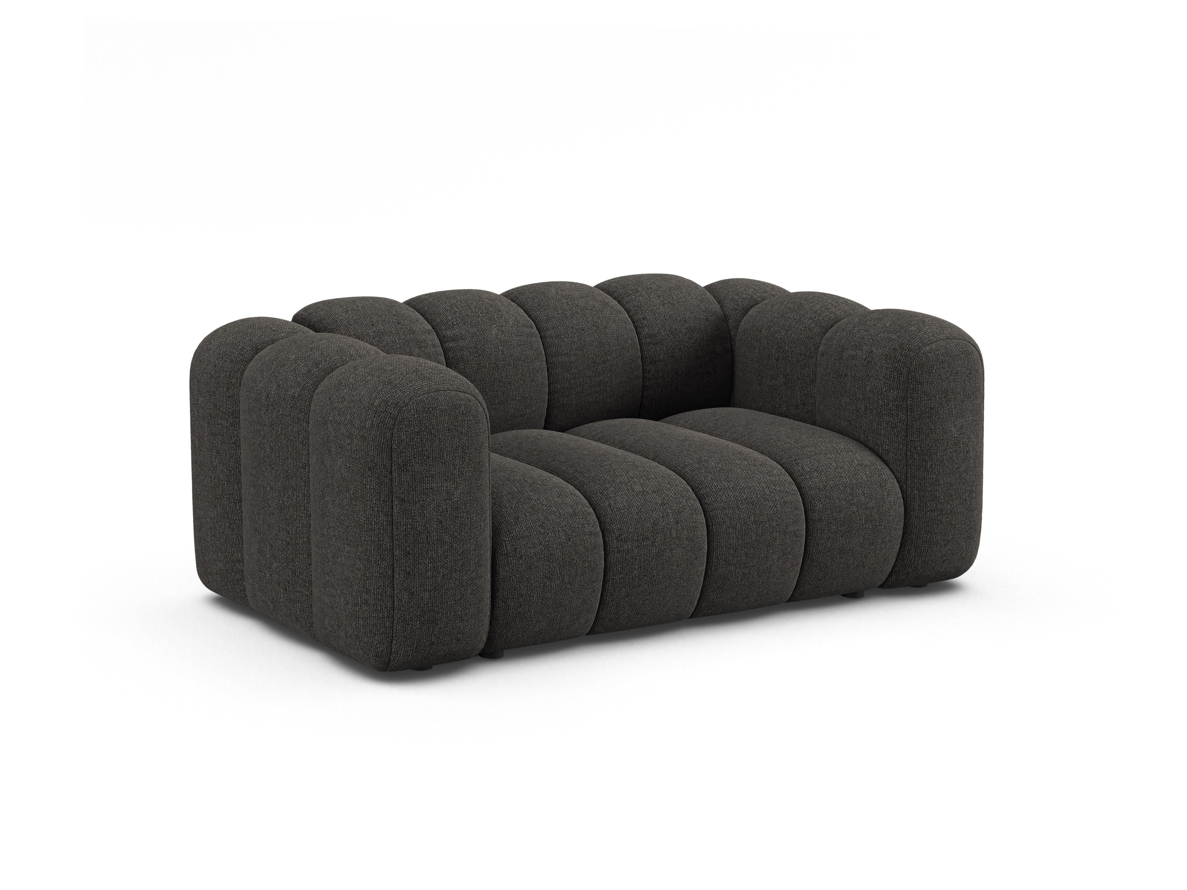 2-seater Sofa LUPINE gray chenille