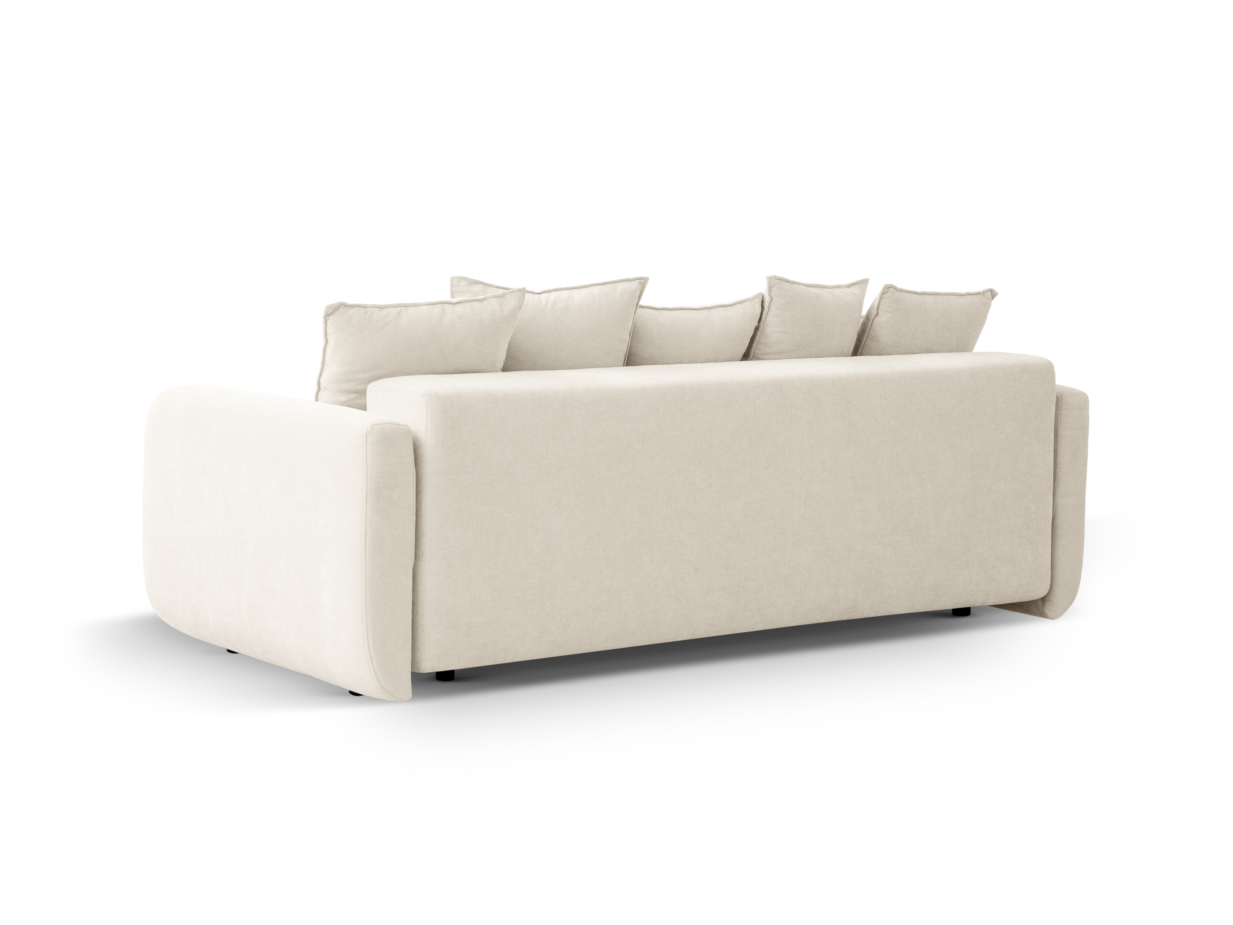 ELEN Sofa with Sleeping Function Ivory Chenille