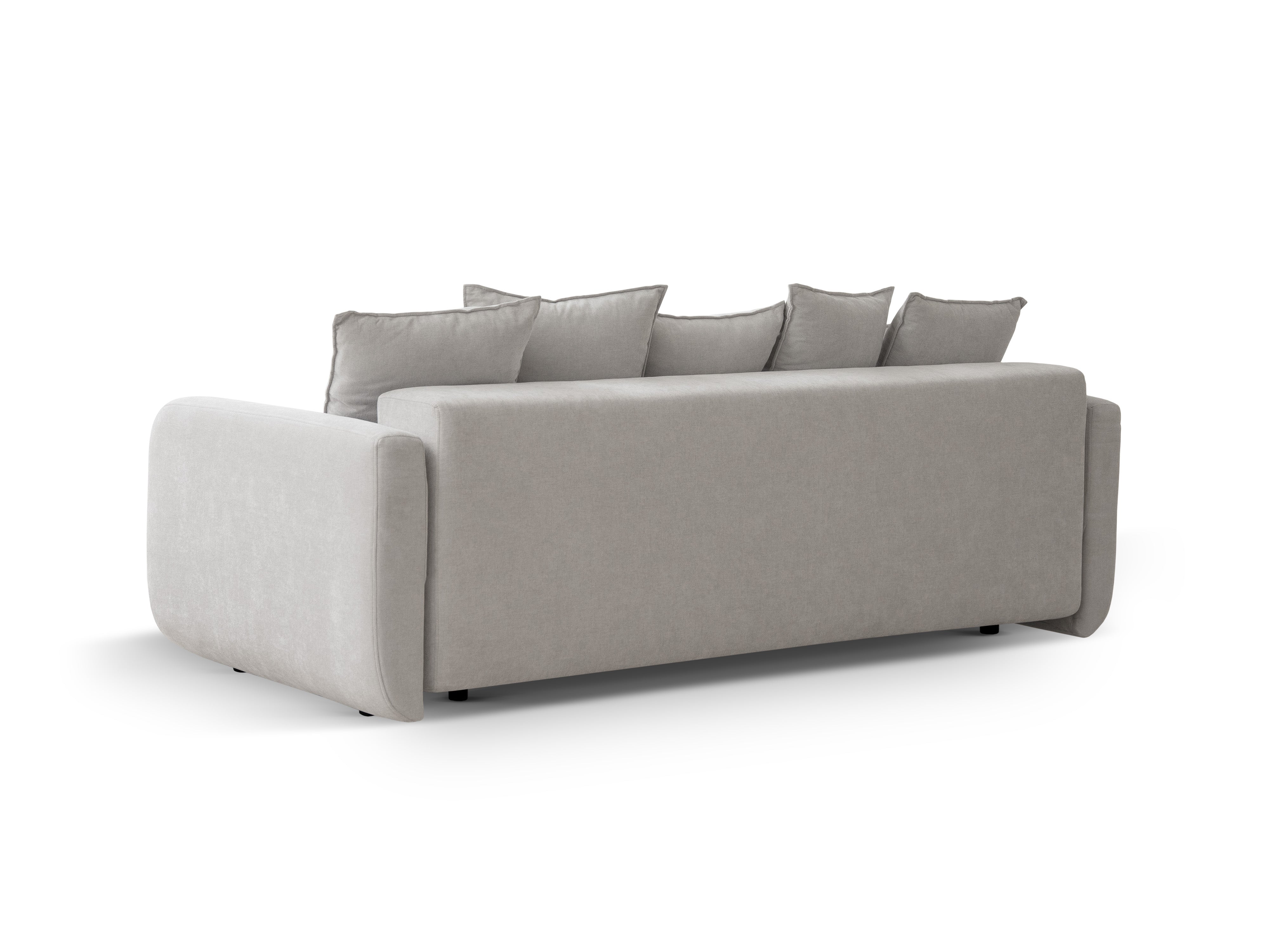 ELEN Beige Chenille Sofa with Sleeping Function