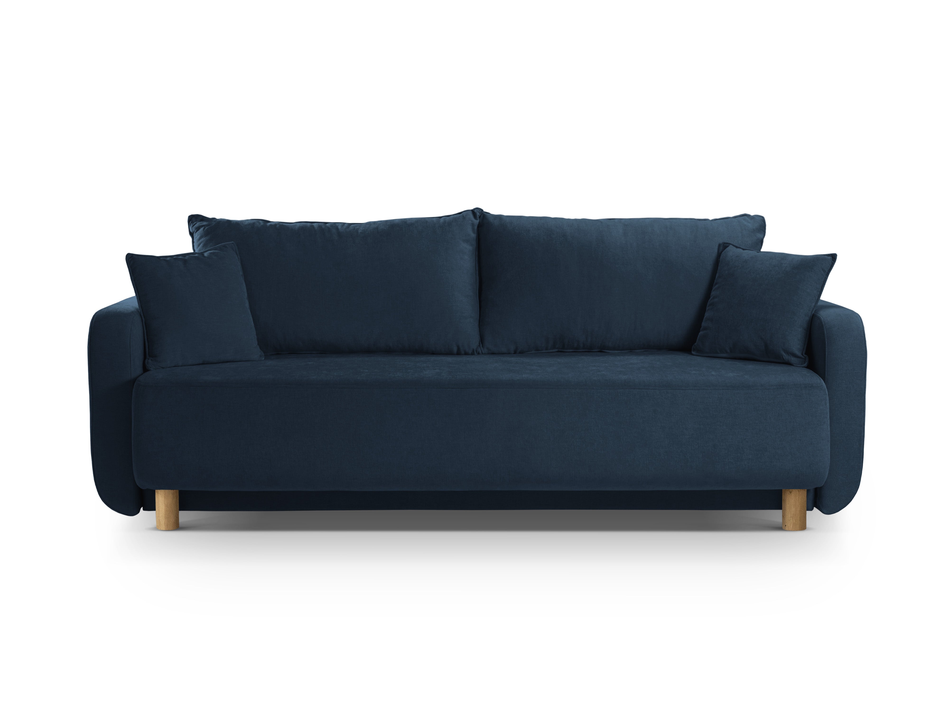 3-seater sofa with sleeping function ELEN navy chenille
