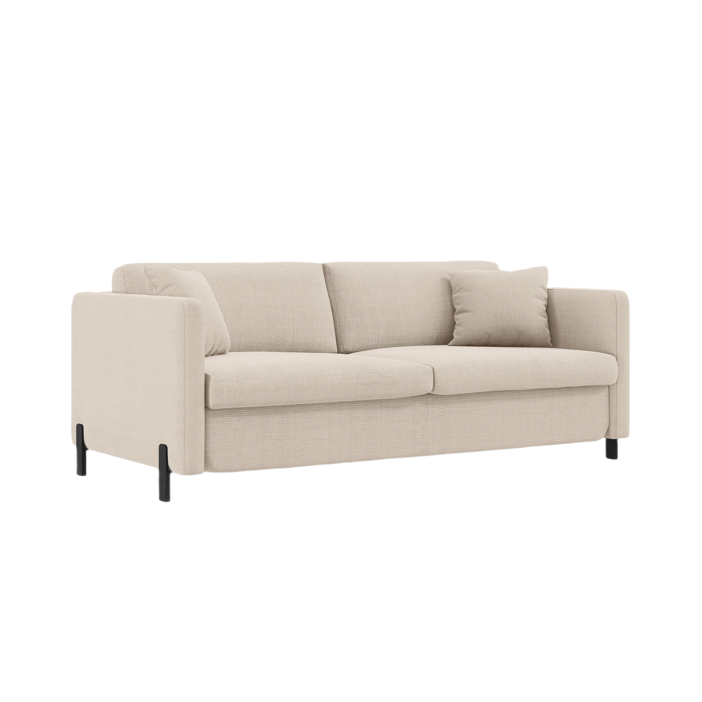 Sofa with bed function, "Gloria", 3 Seats, Beige, 202x102x80
Made in Europe