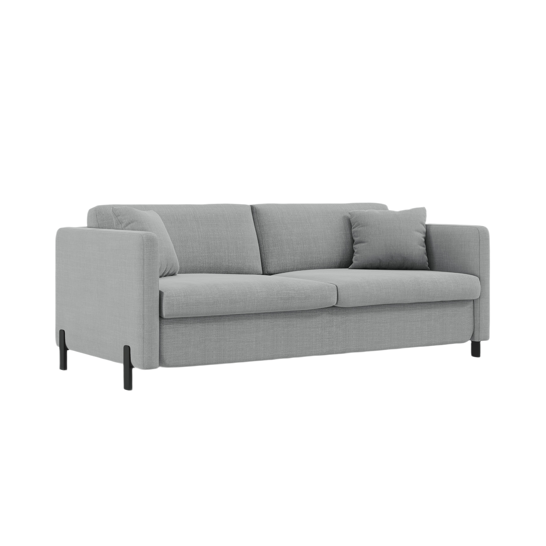 Sofa with bed function, "Gloria", 3 Seats, Light Gray, 202x102x80
Made in Europe
