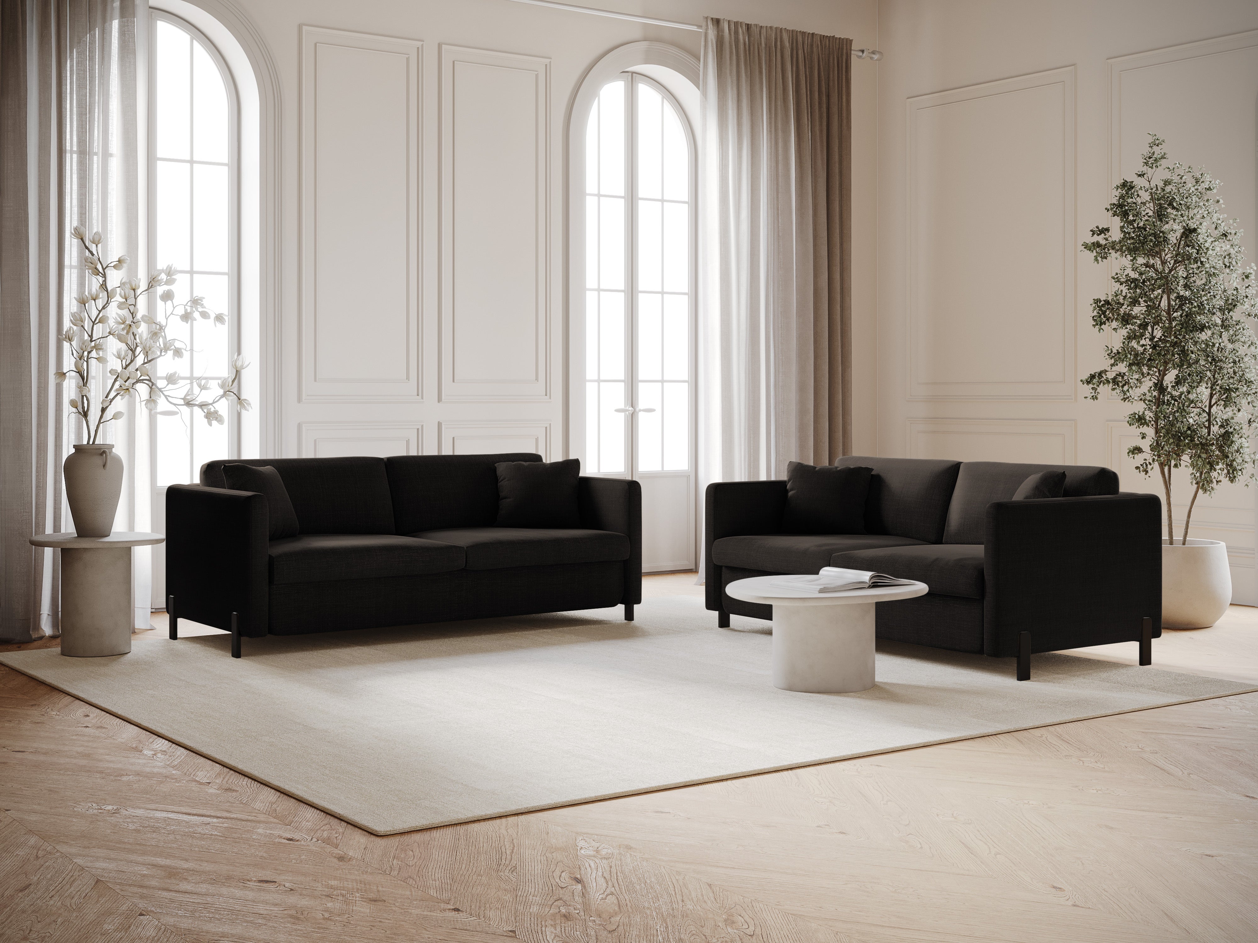 Sofa with bed function, "Gloria", 3 Seats, Dark Gray, 202x102x80
Made in Europe