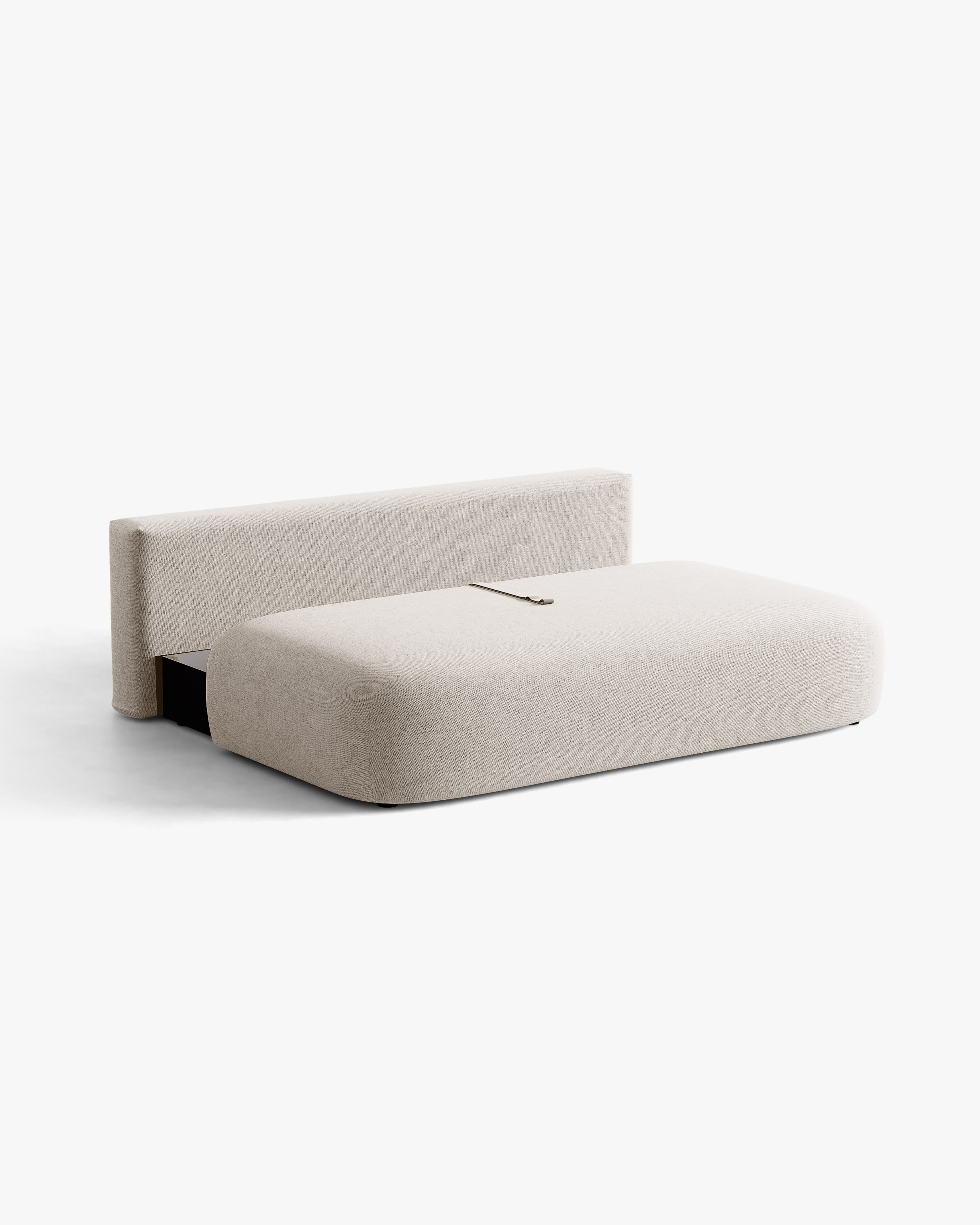 Beige 3-Seater Sofa with Sleeping Function HENA