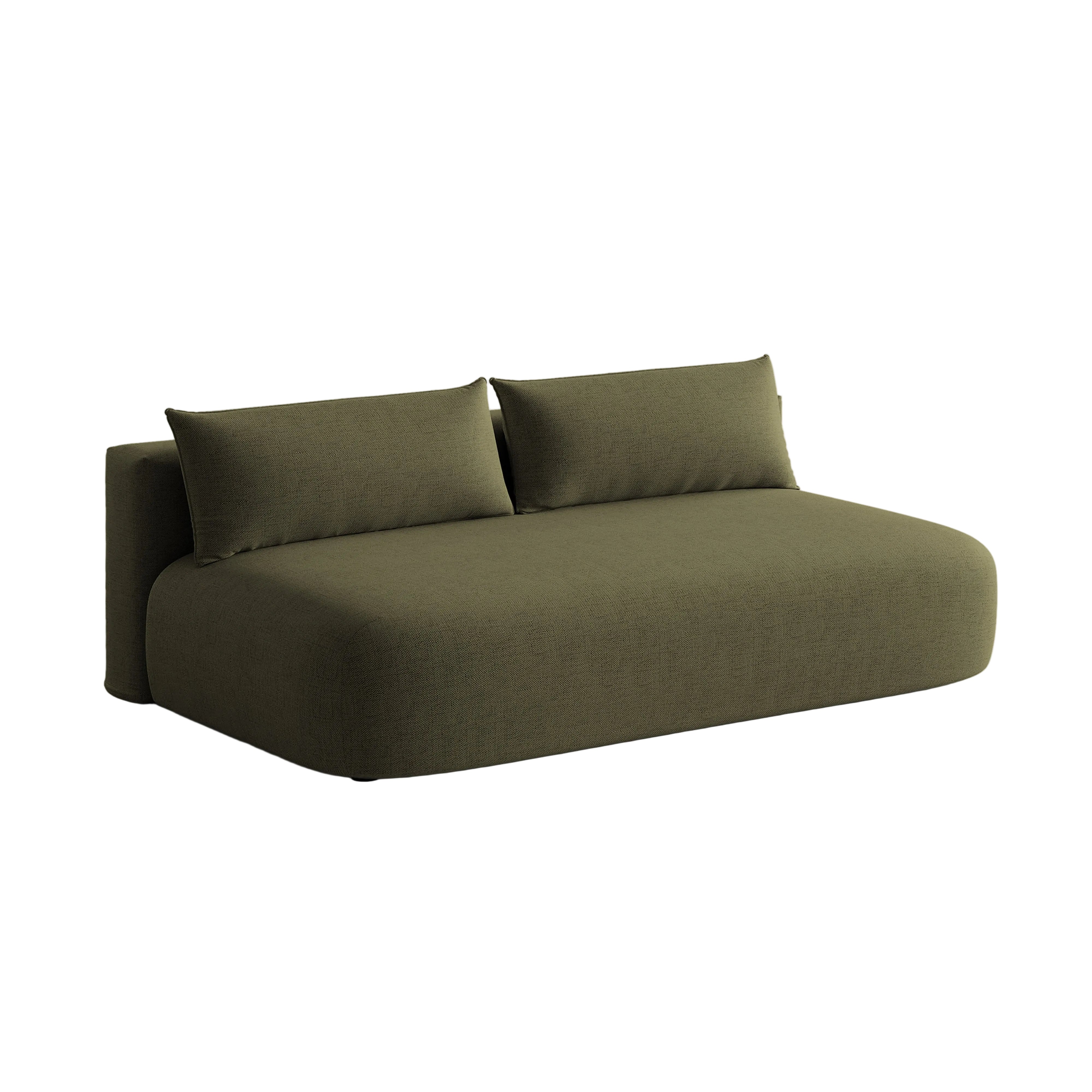 HENA Green 3-Seater Sofa with Sleeping Function