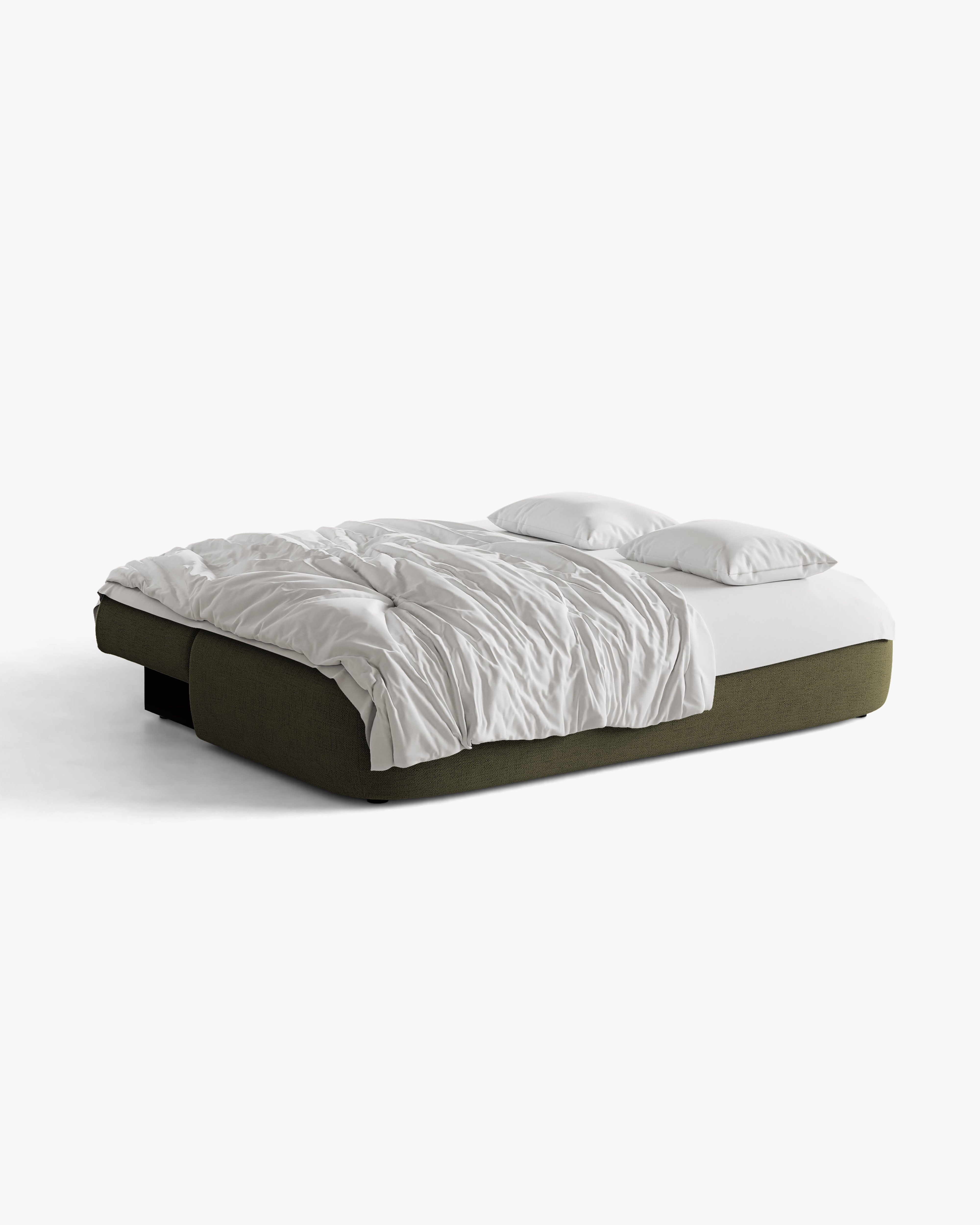 HENA Green 3-Seater Sofa with Sleeping Function