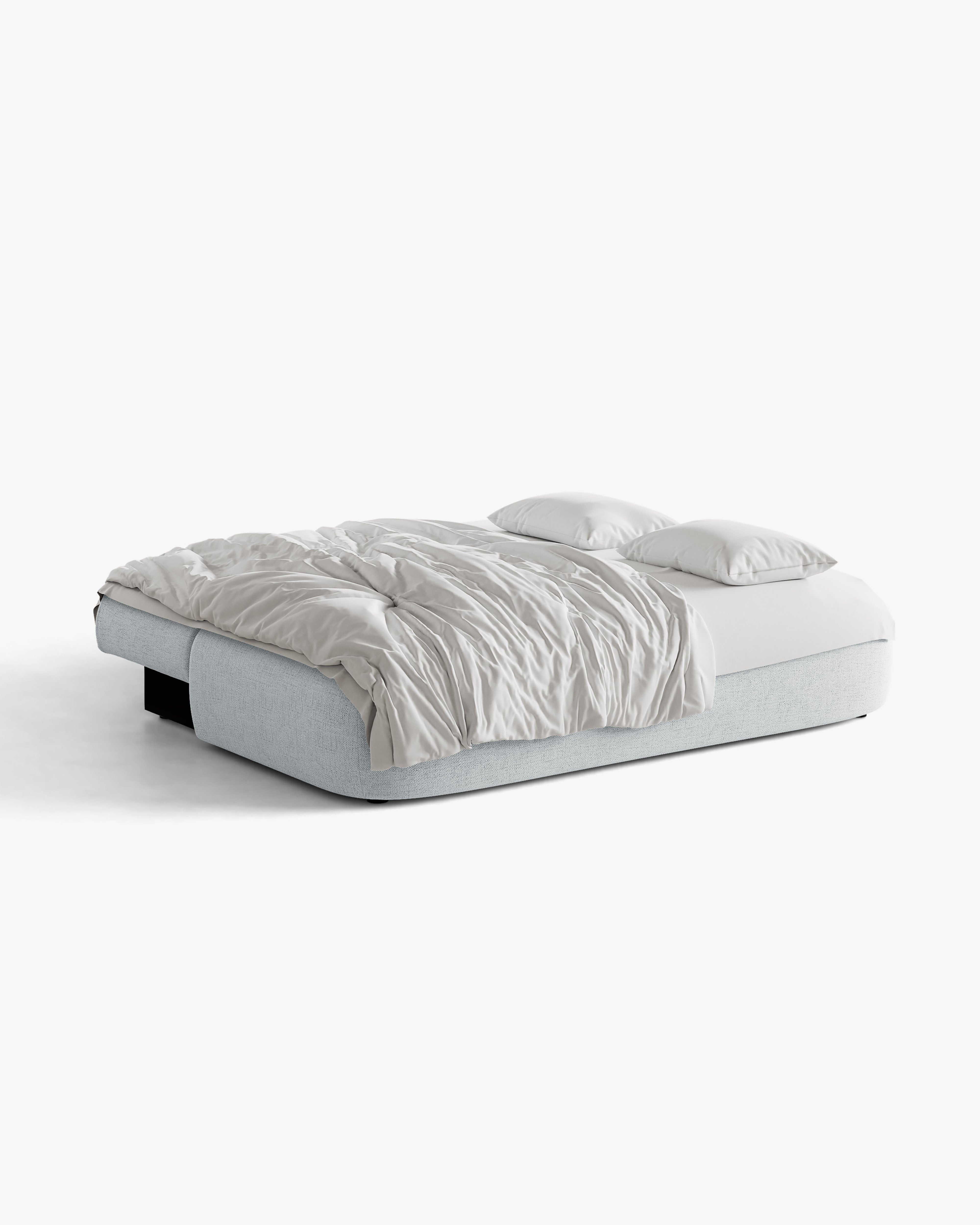 HENA Light Gray 3-Seater Sofa with Sleeping Function
