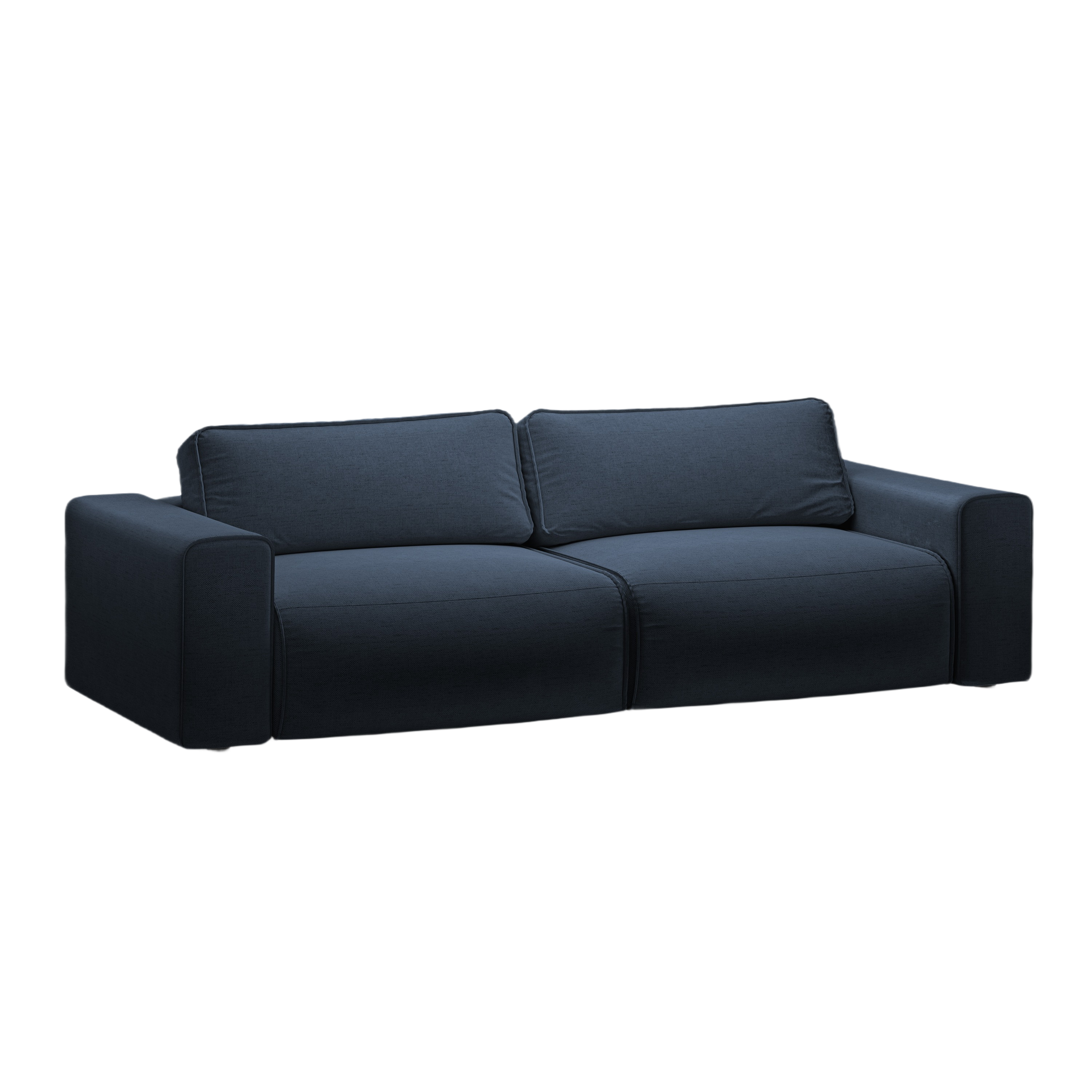 3-seater sofa with sleeping function VICTOR royal blue chenille