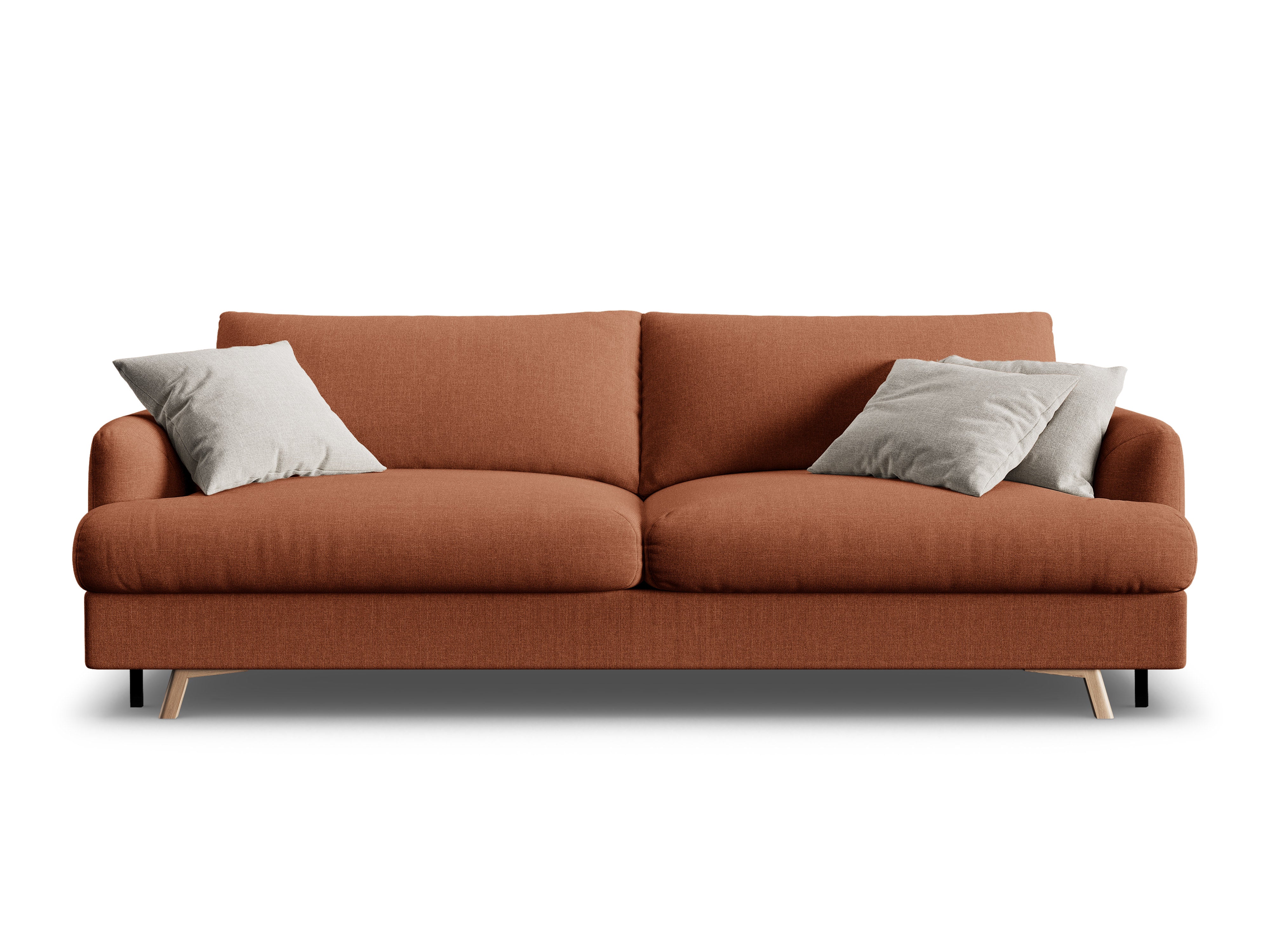 3-Seater Sofa with Sleeping Function NAOMI Brick