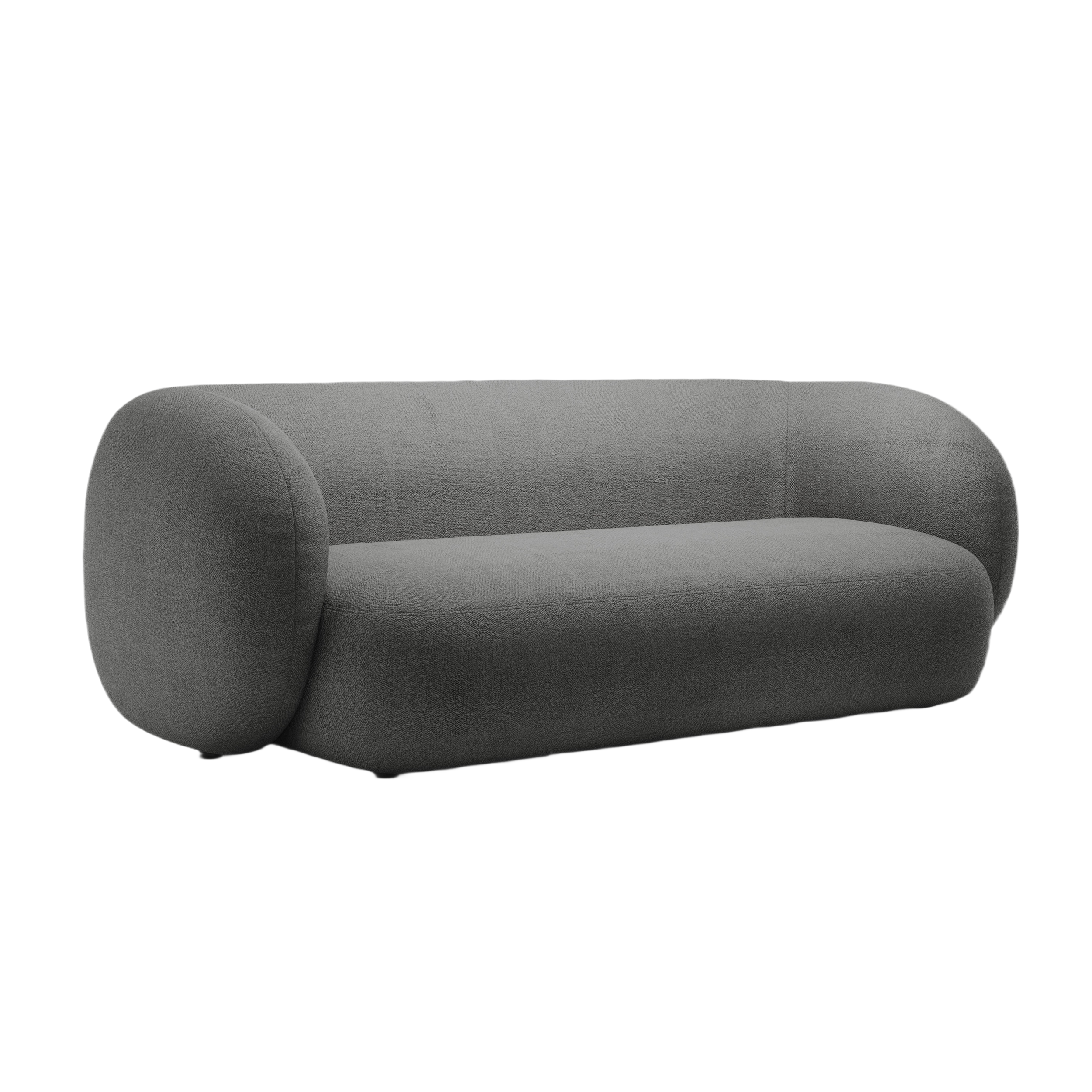 Sofa 3-Sitzer KATE dunkelgrau Boucle