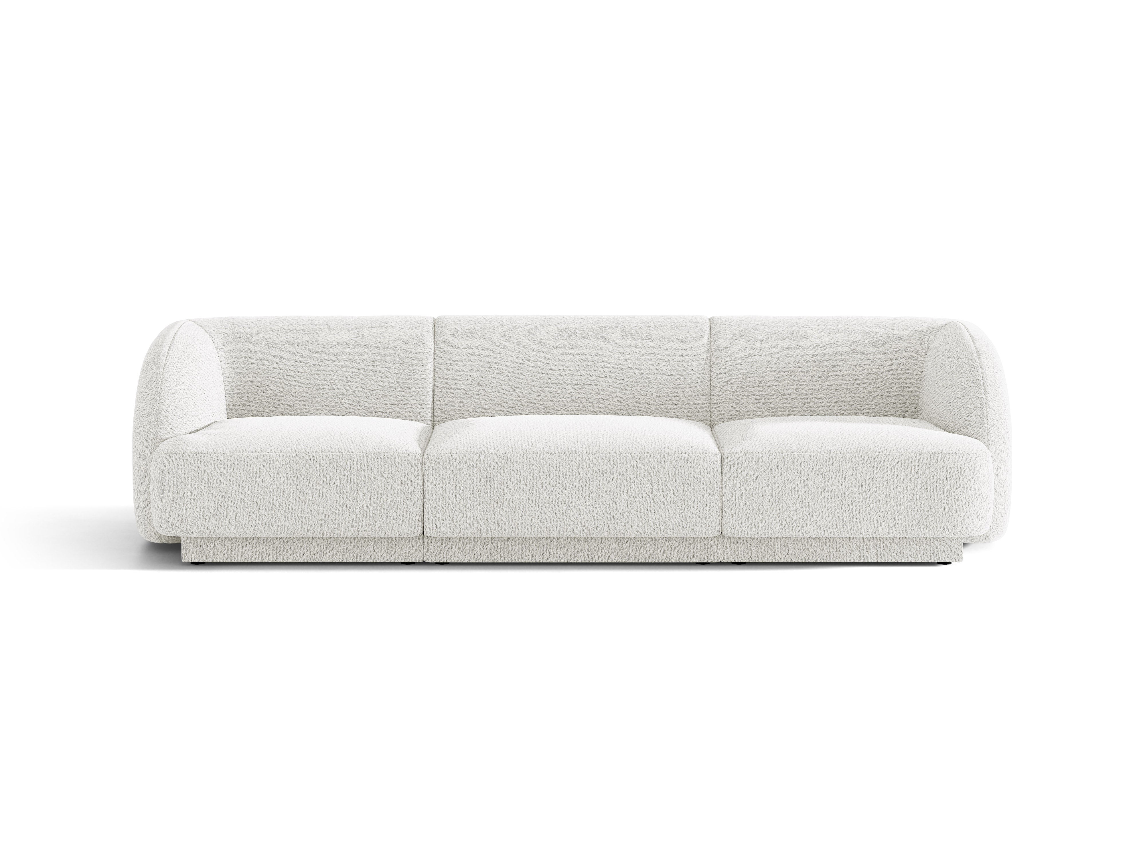 Sofa 3-osobowa MILEY biały boucle do salonu