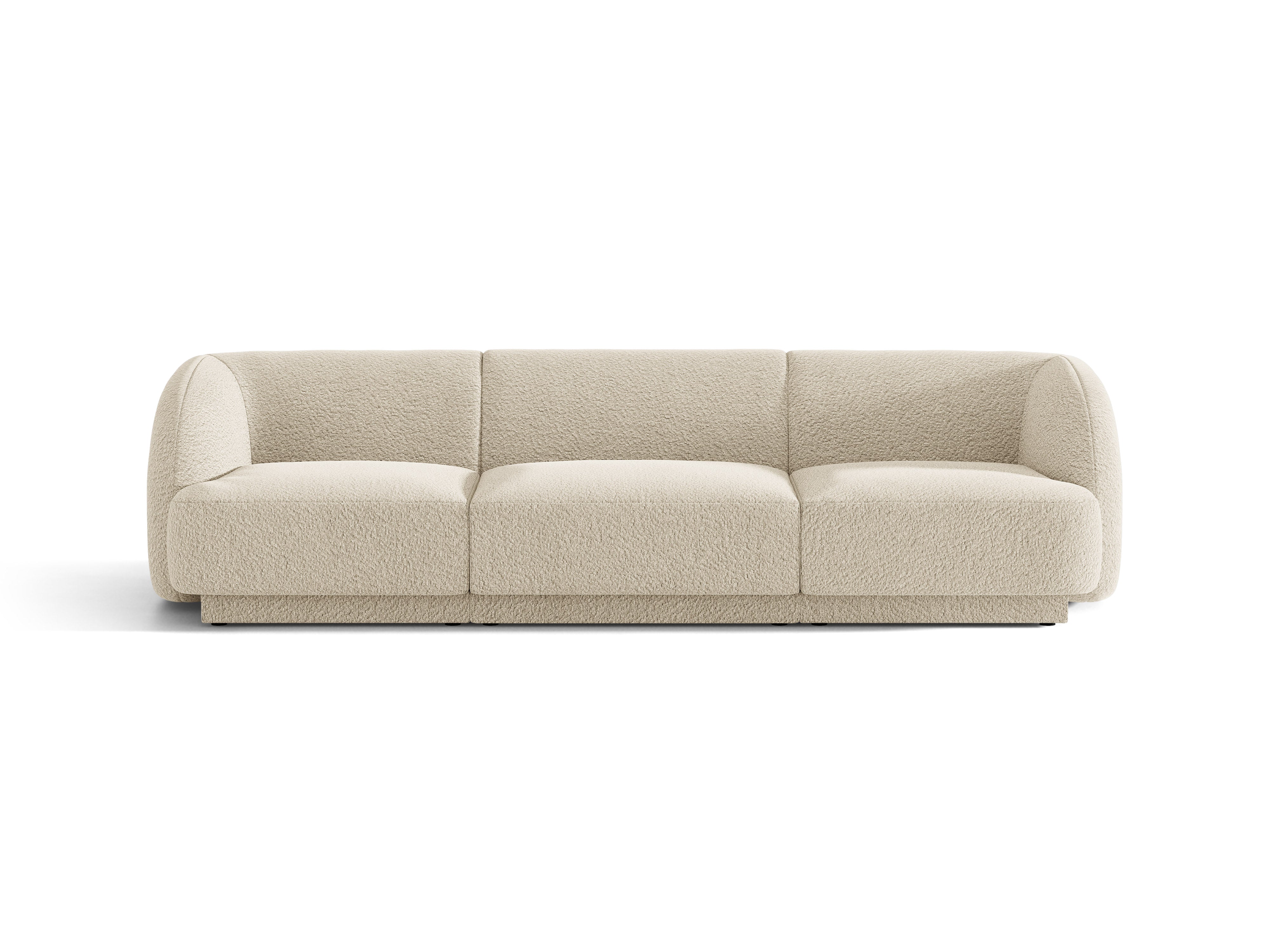Sofa 3-osobowa MILEY beżowy boucle do salonu