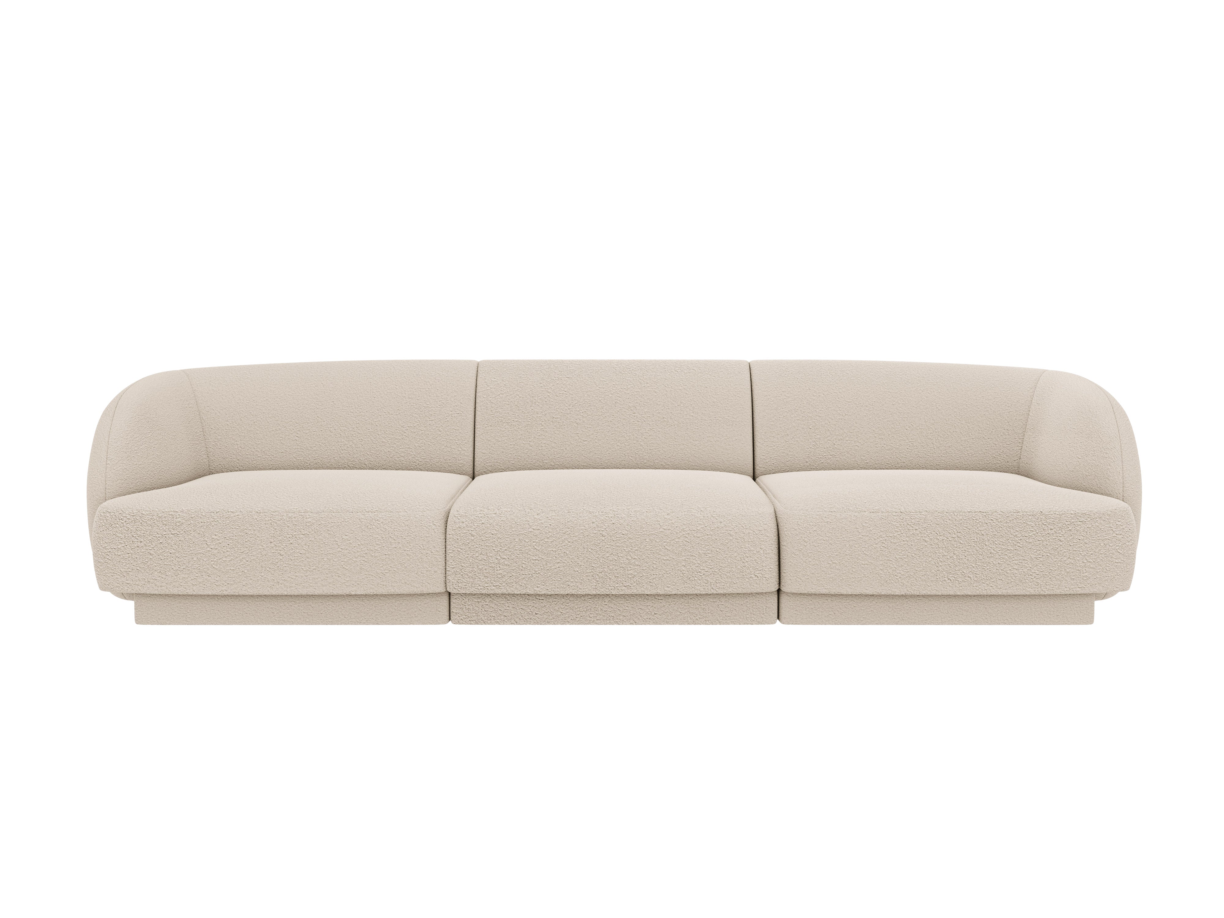 3-seater Sofa MILEY beige boucle