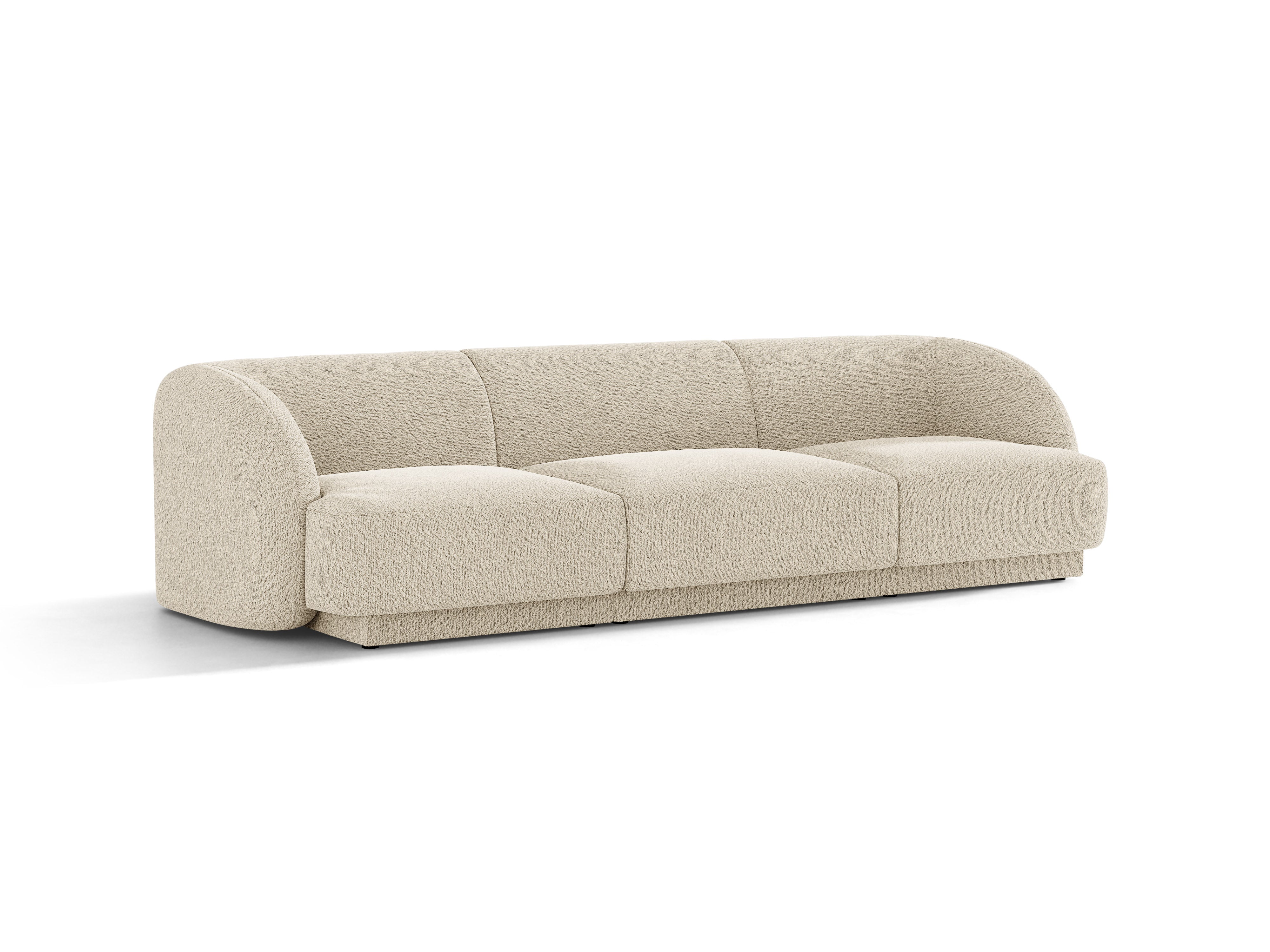 Sofa 3-osobowa MILEY beżowy boucle – Micadoni