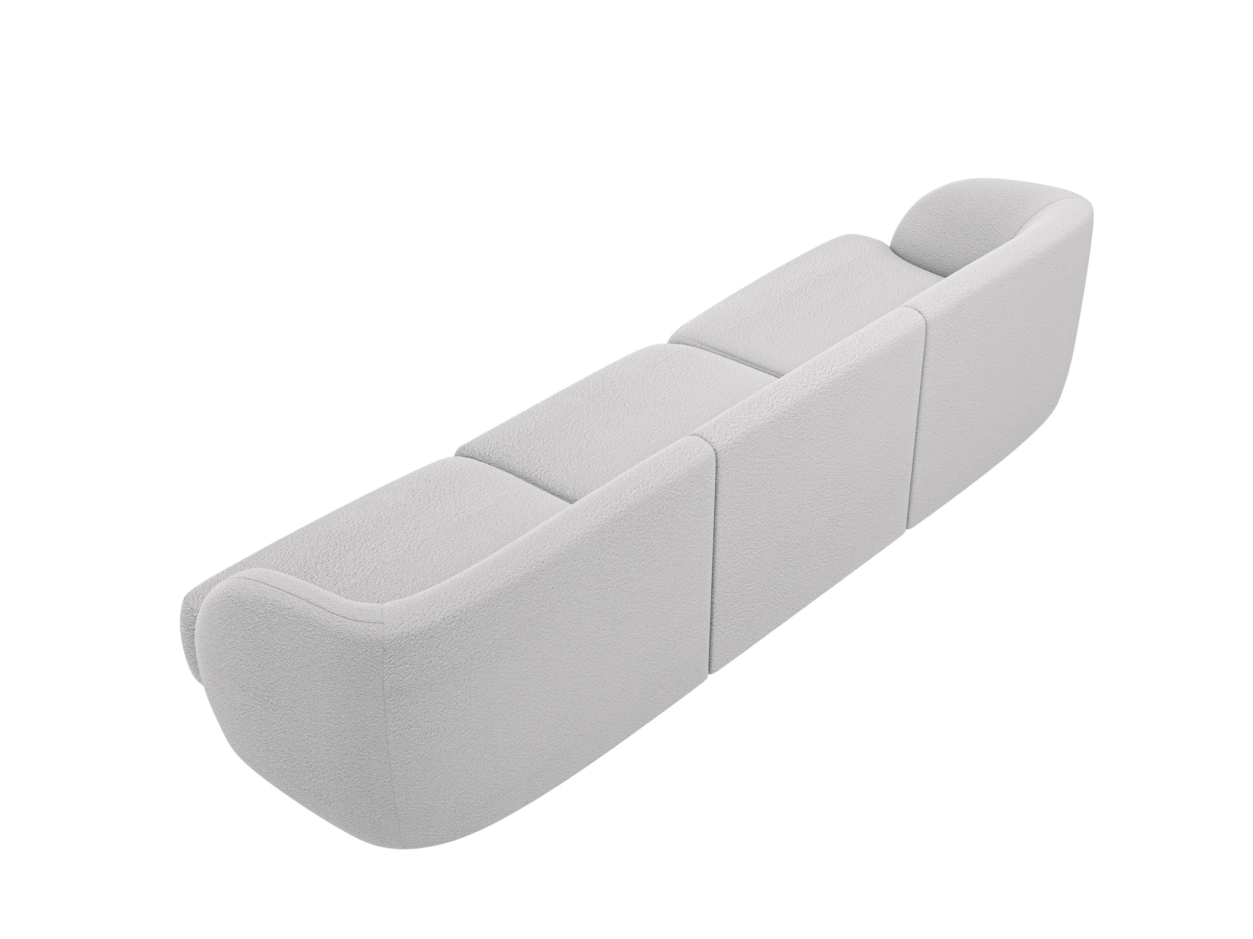 3-seater Sofa MILEY light gray boucle
