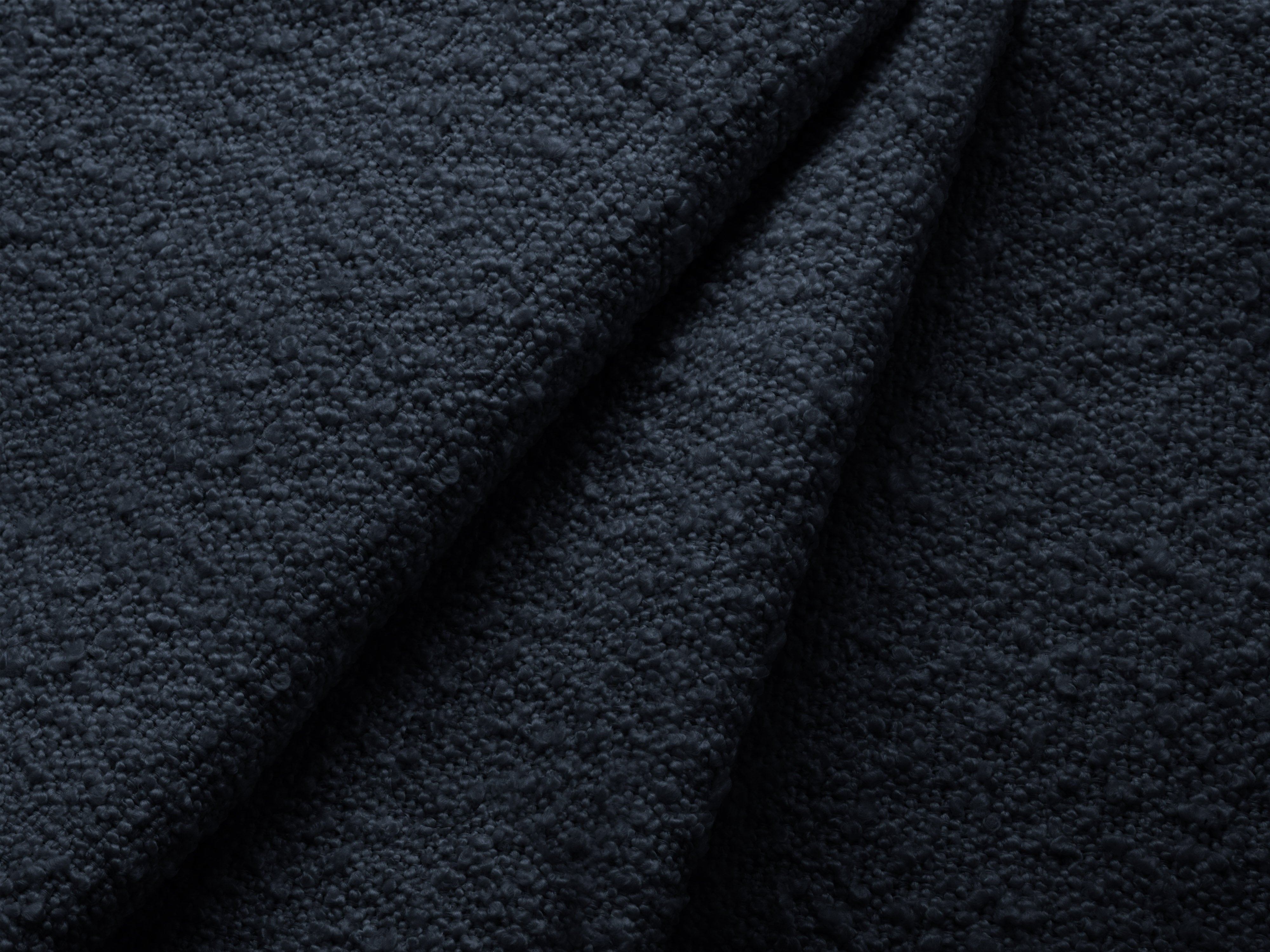 3-seater Sofa MILEY dark blue boucle