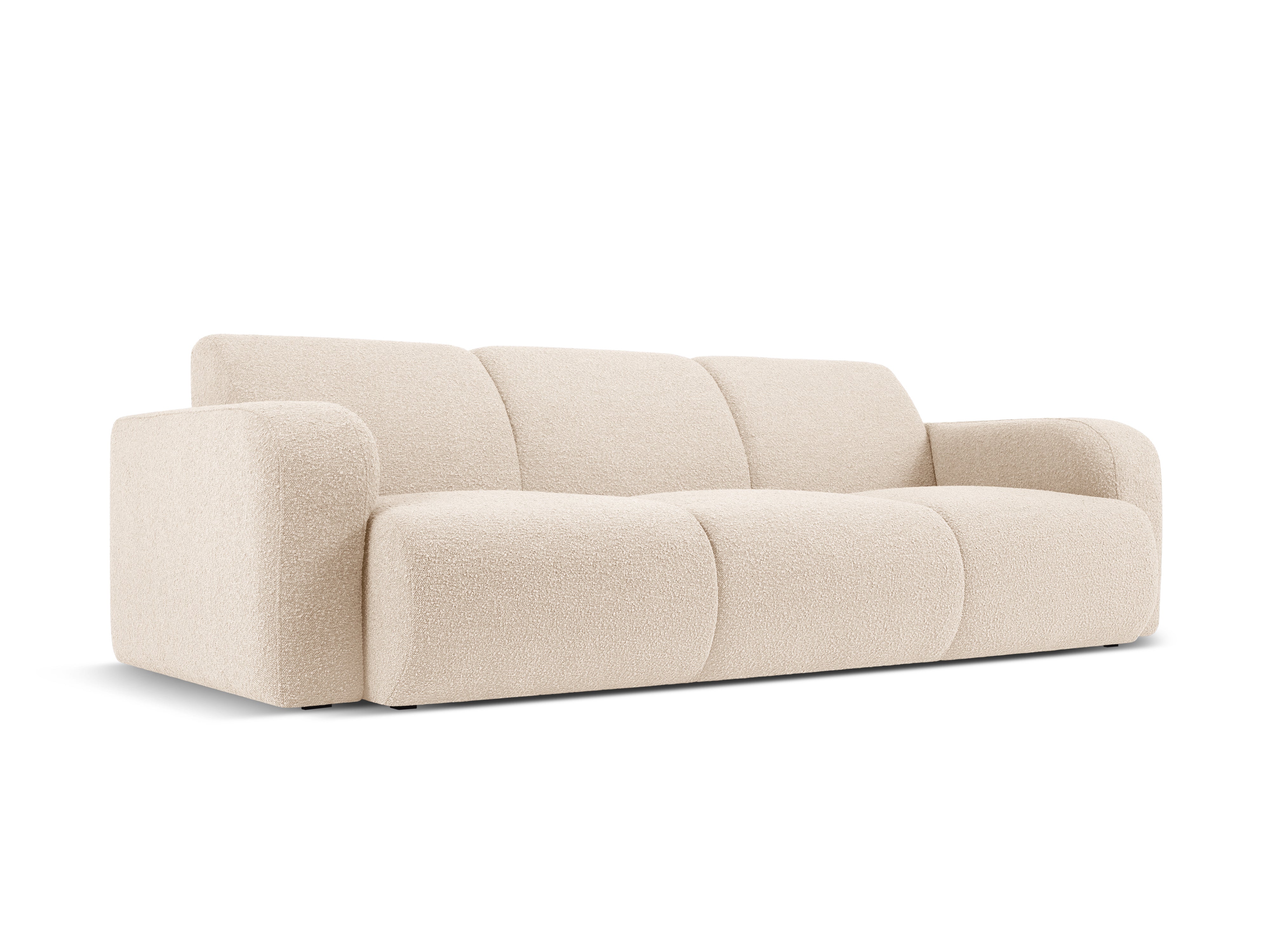 Sofa w tkaninie boucle 3-osobowa MOLINO beżowy Micadoni Eye on Design
