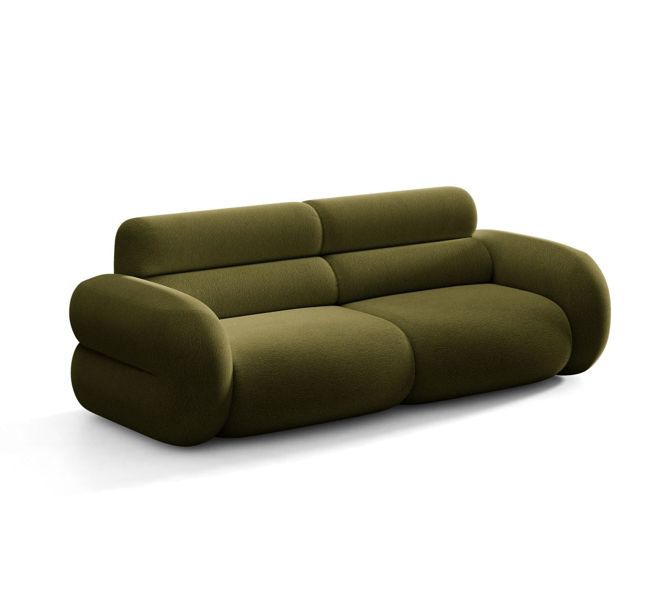 3-Seater Sofa NEO in Olive Boucle