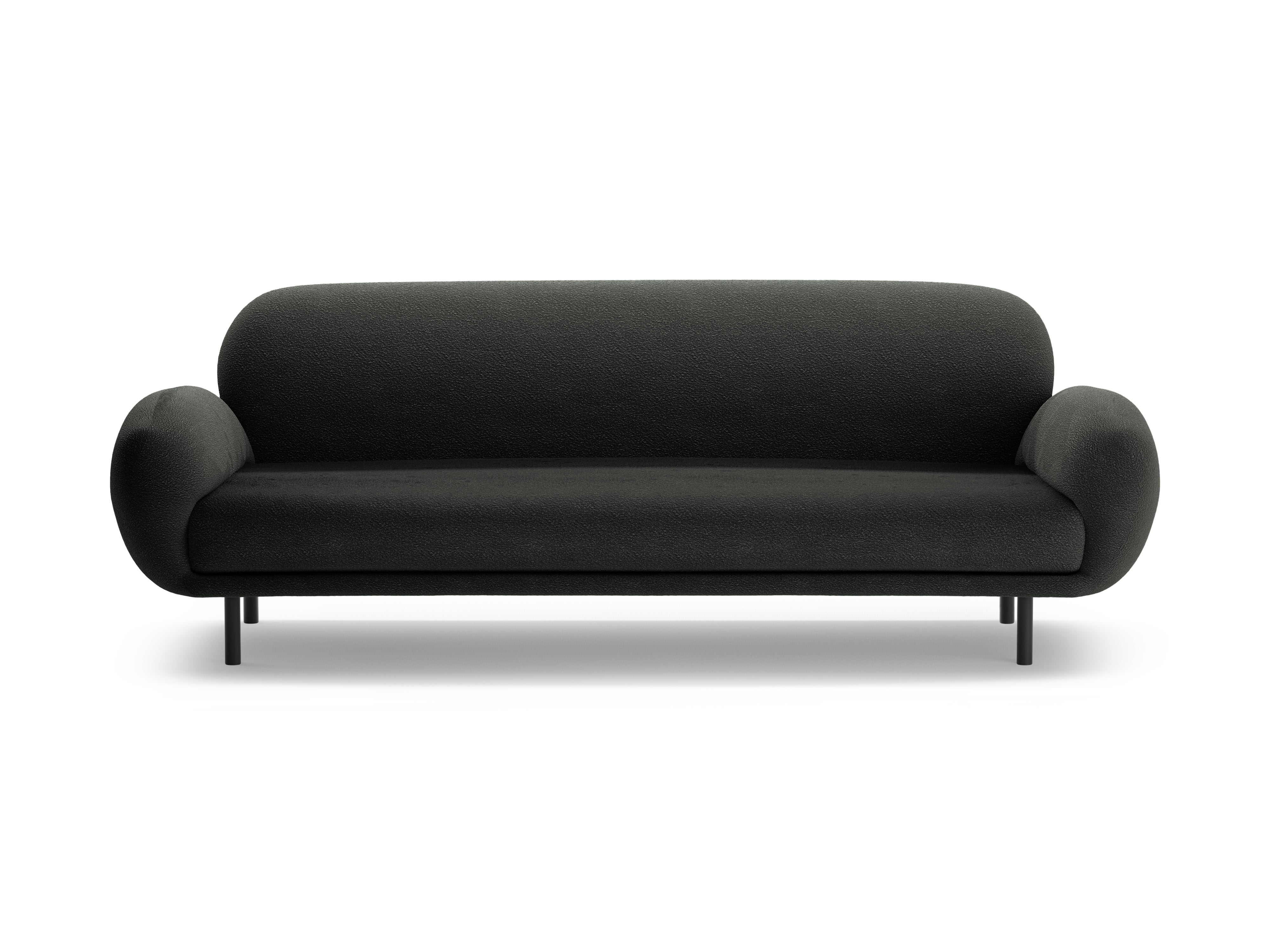 Sofa 3-Sitzer POPPY schwarz Boucle