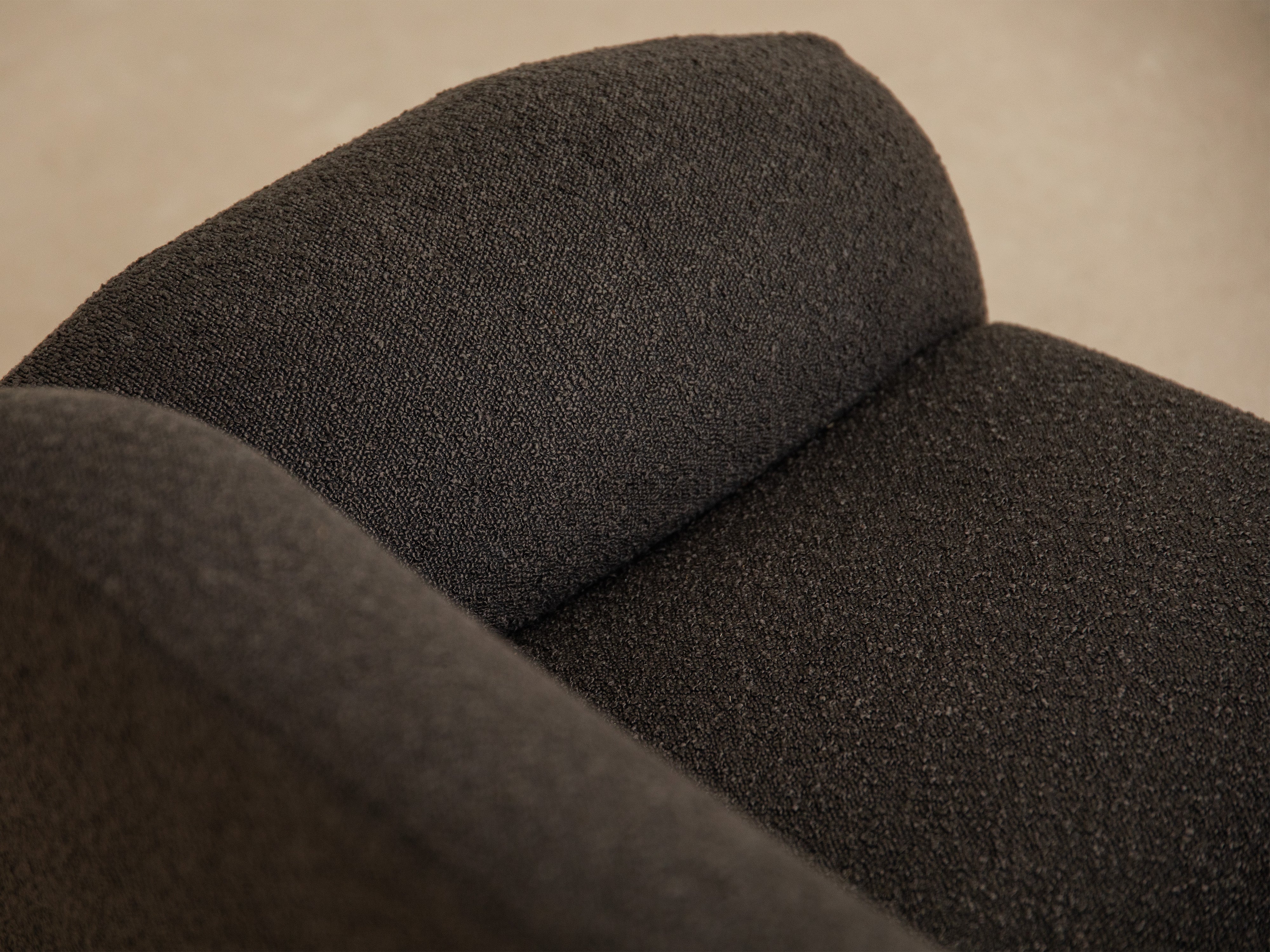 3-seater Sofa POPPY gray chenille