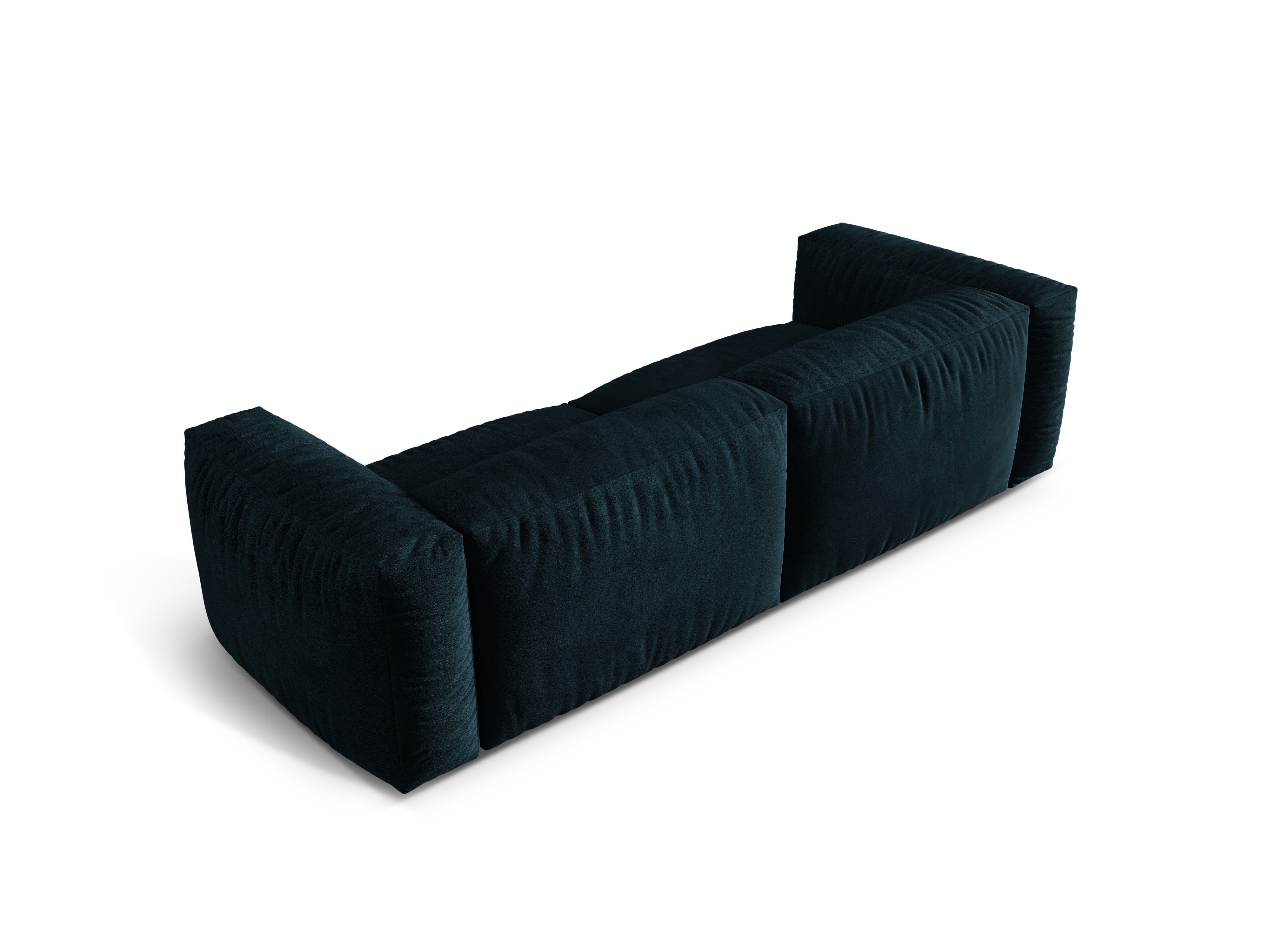 Martina 3-seater velvet sofa navy blue Petrol