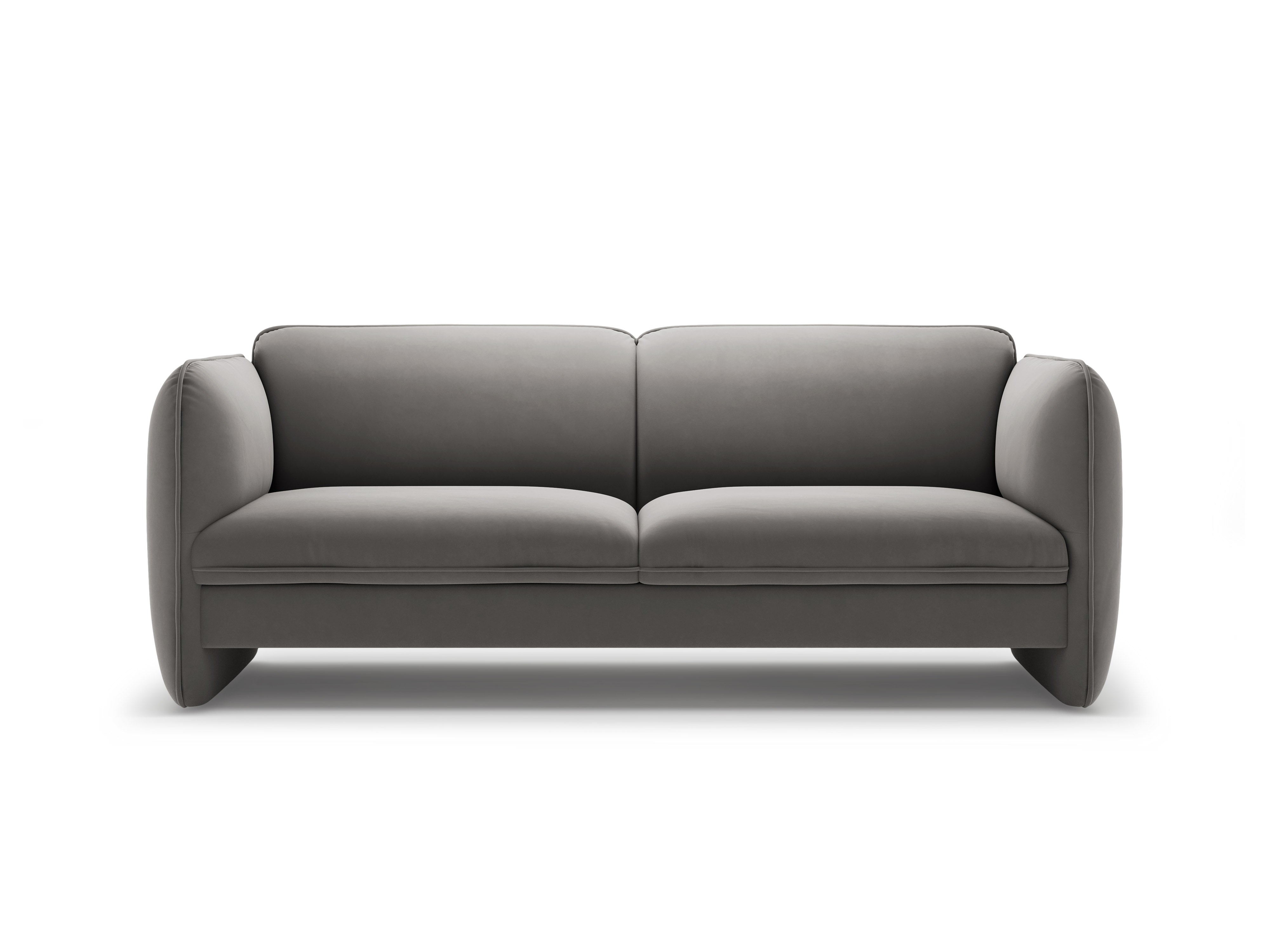 3-Seater Velvet Sofa GEORGIA Gray