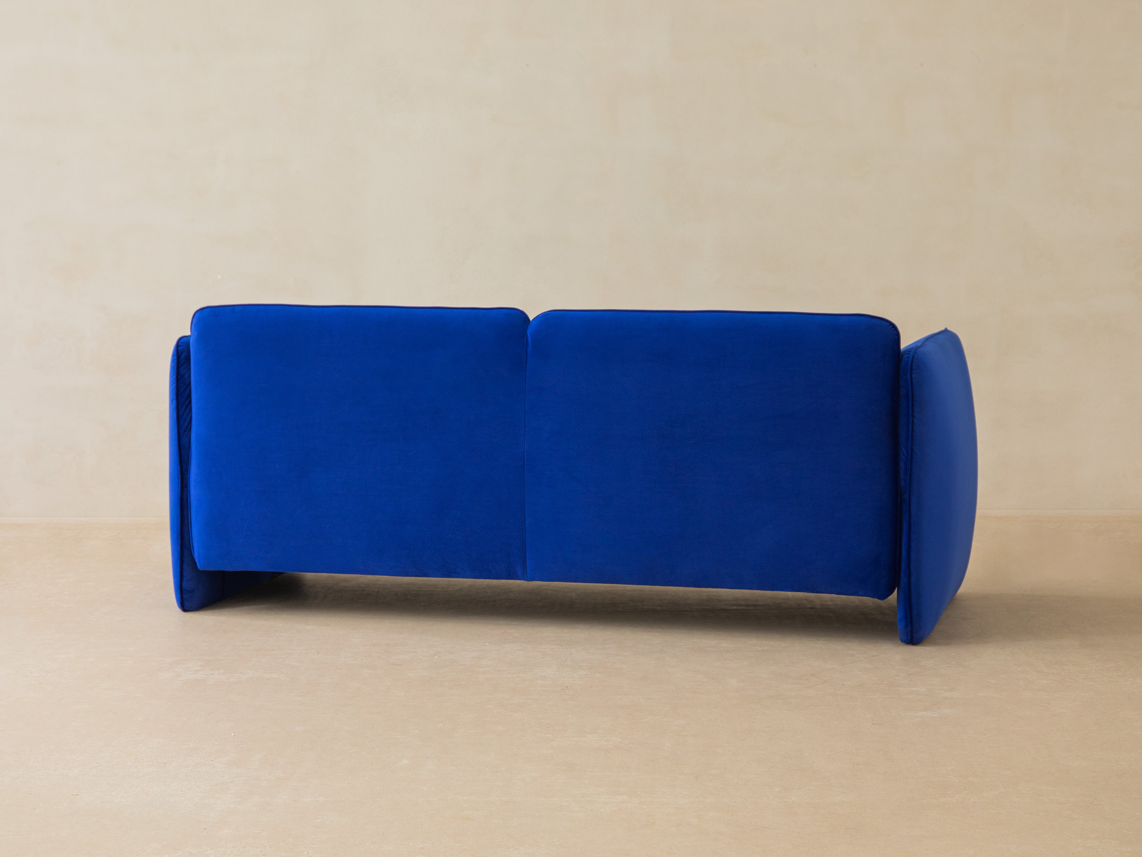 Sofa aksamitna 2-osobowa GEORGIA jasnoszary