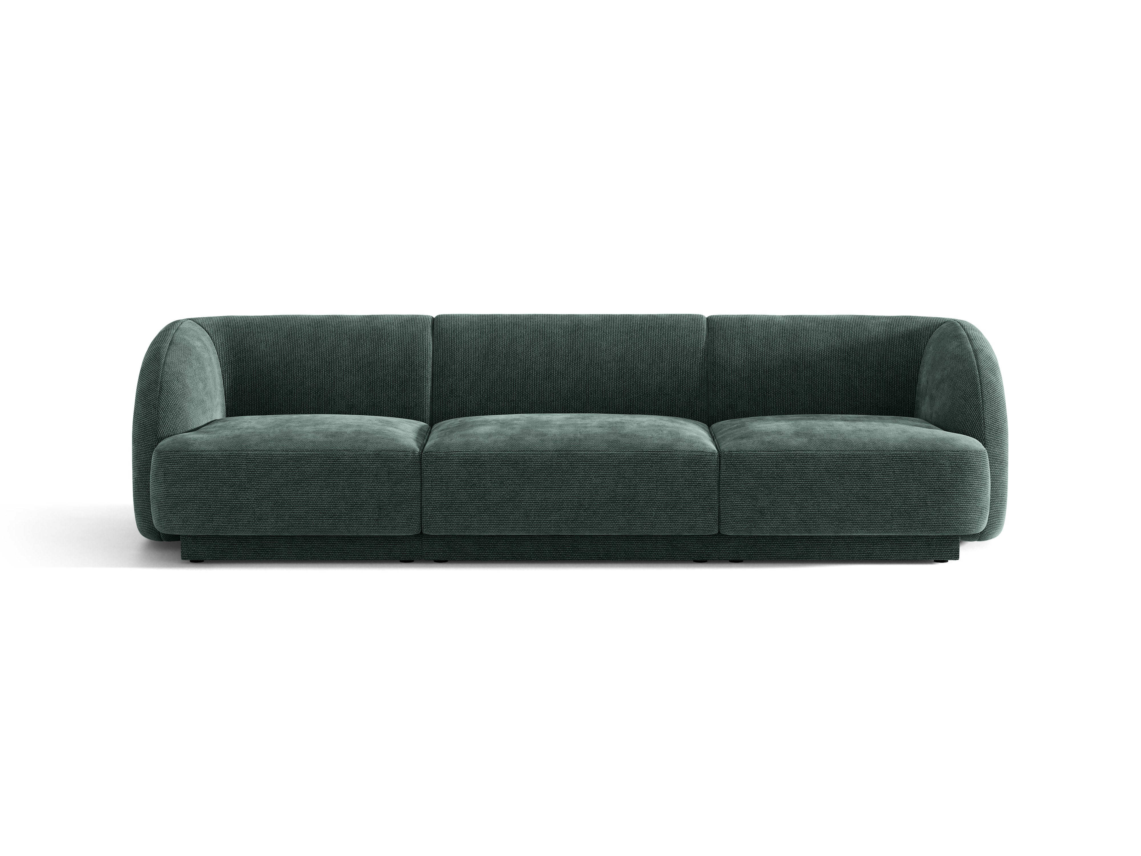 Sofa 3-osobowa MILEY petrol szenil jedwabisty – Micadoni