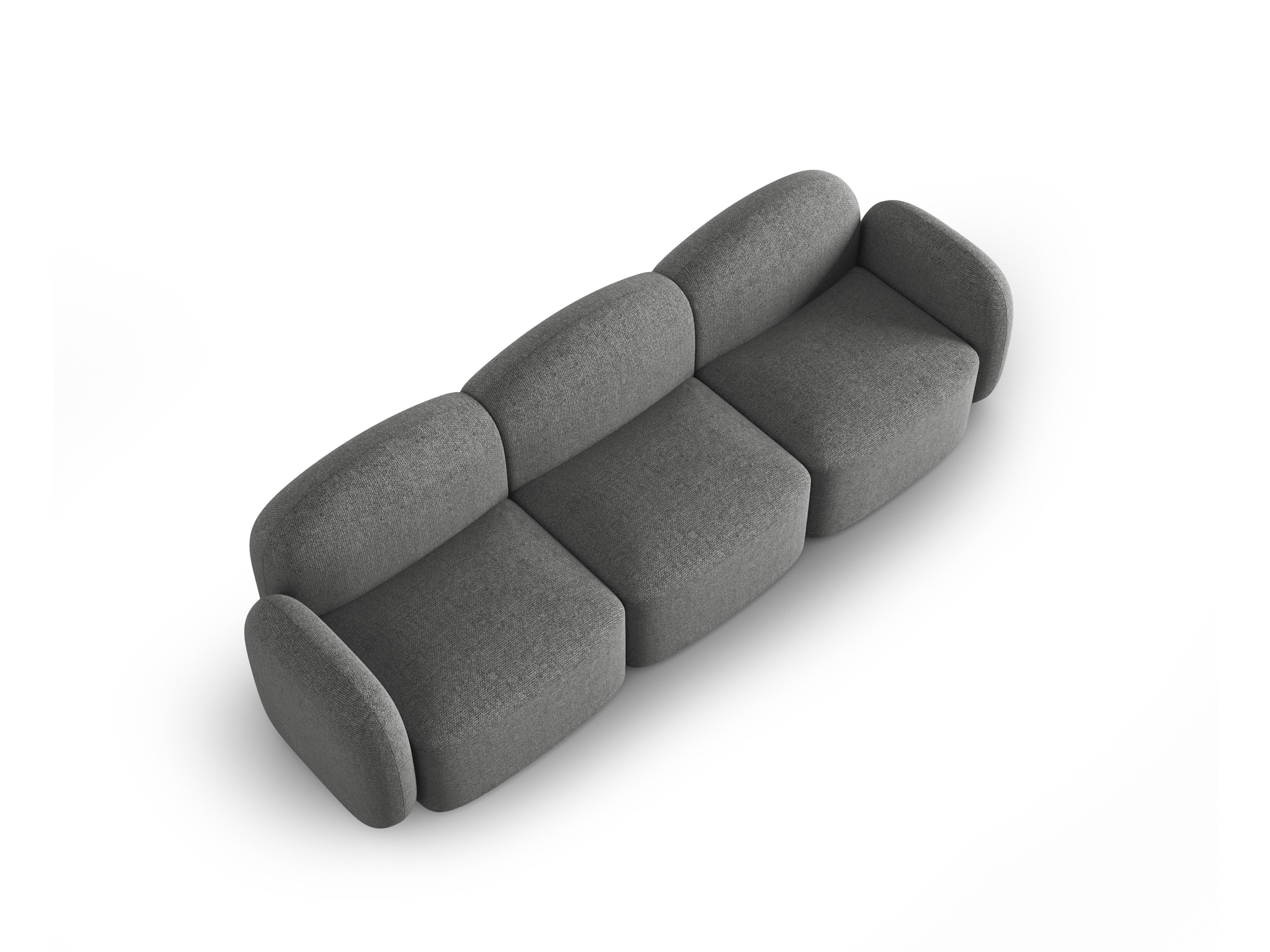 Sofa 3-osobowa BLAIR szenil ciemnoszary melanż Micadoni Eye on Design