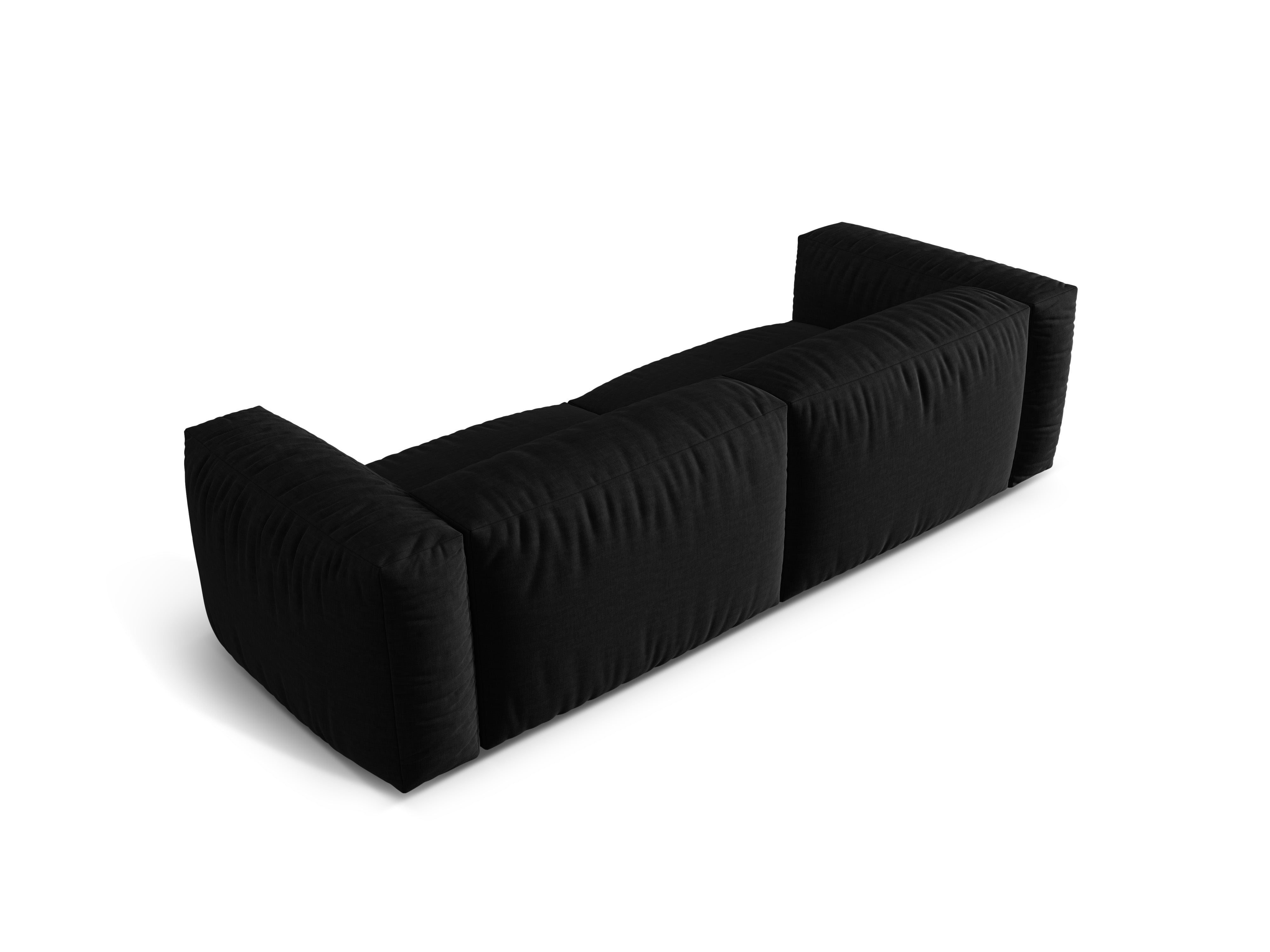 Martin Black 3-person sofa