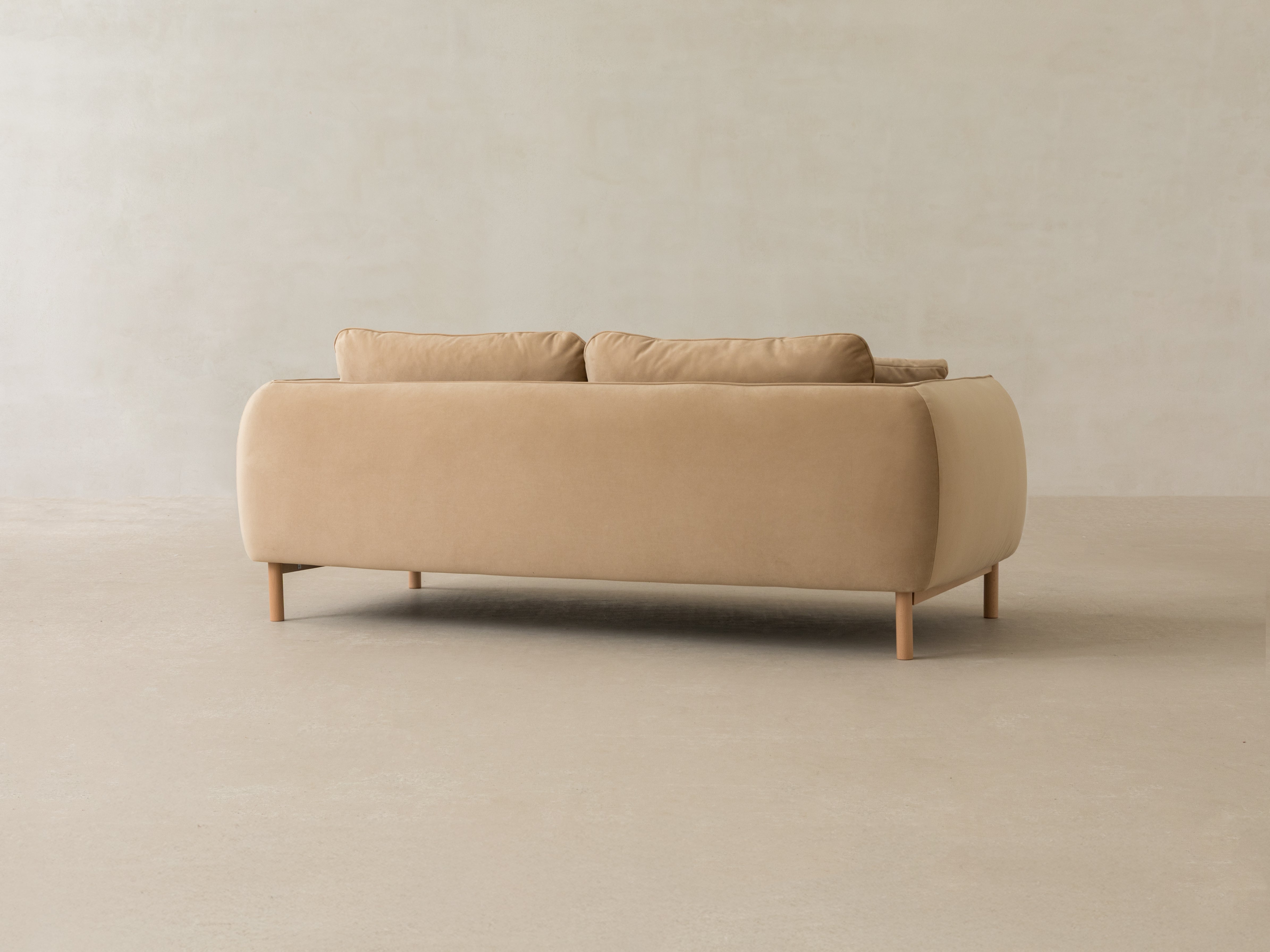 Right-sided corner sofa ADA sand chenille
