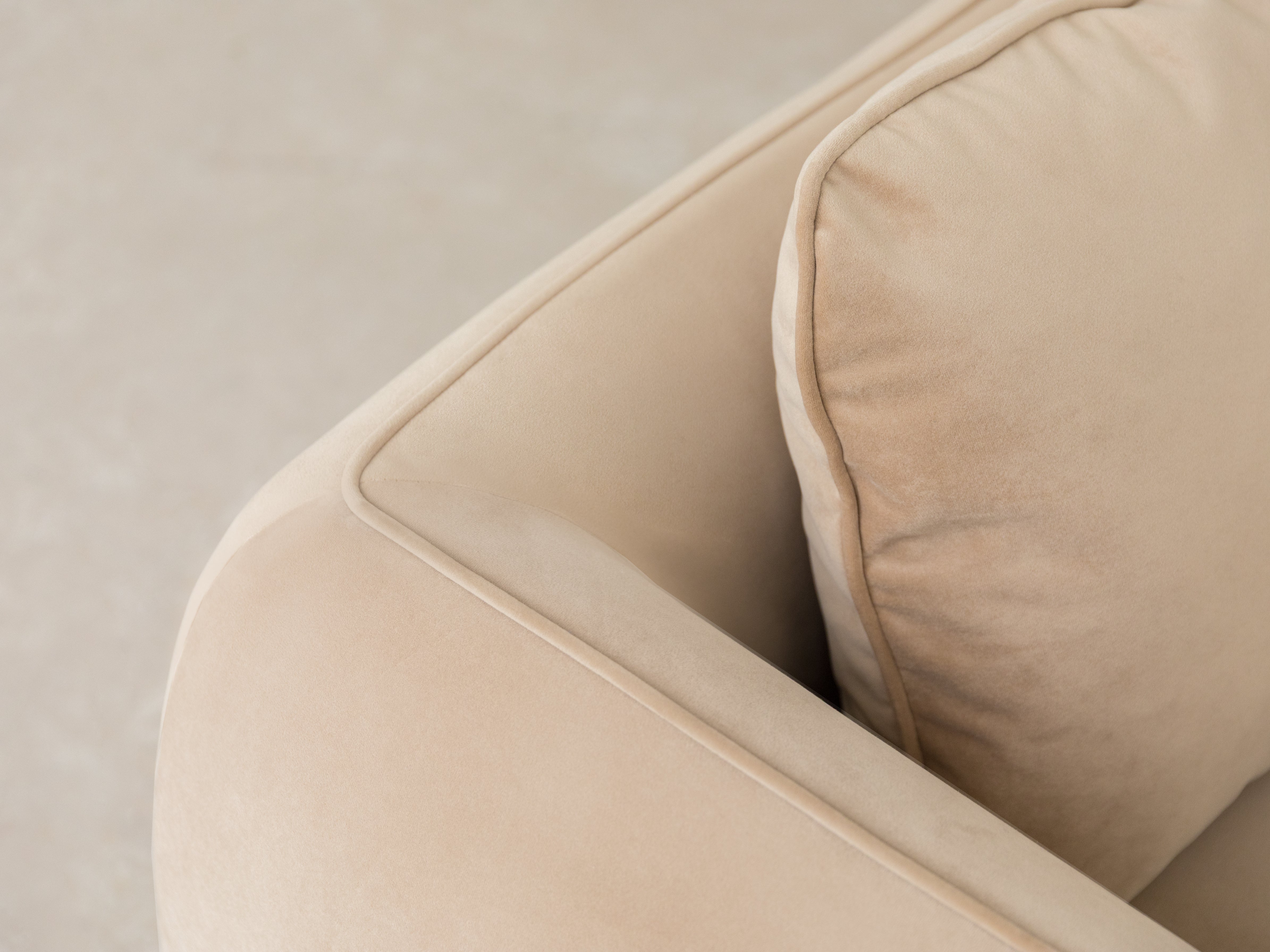 Sofa für 4 Personen ADA dunkelgrau Chenille