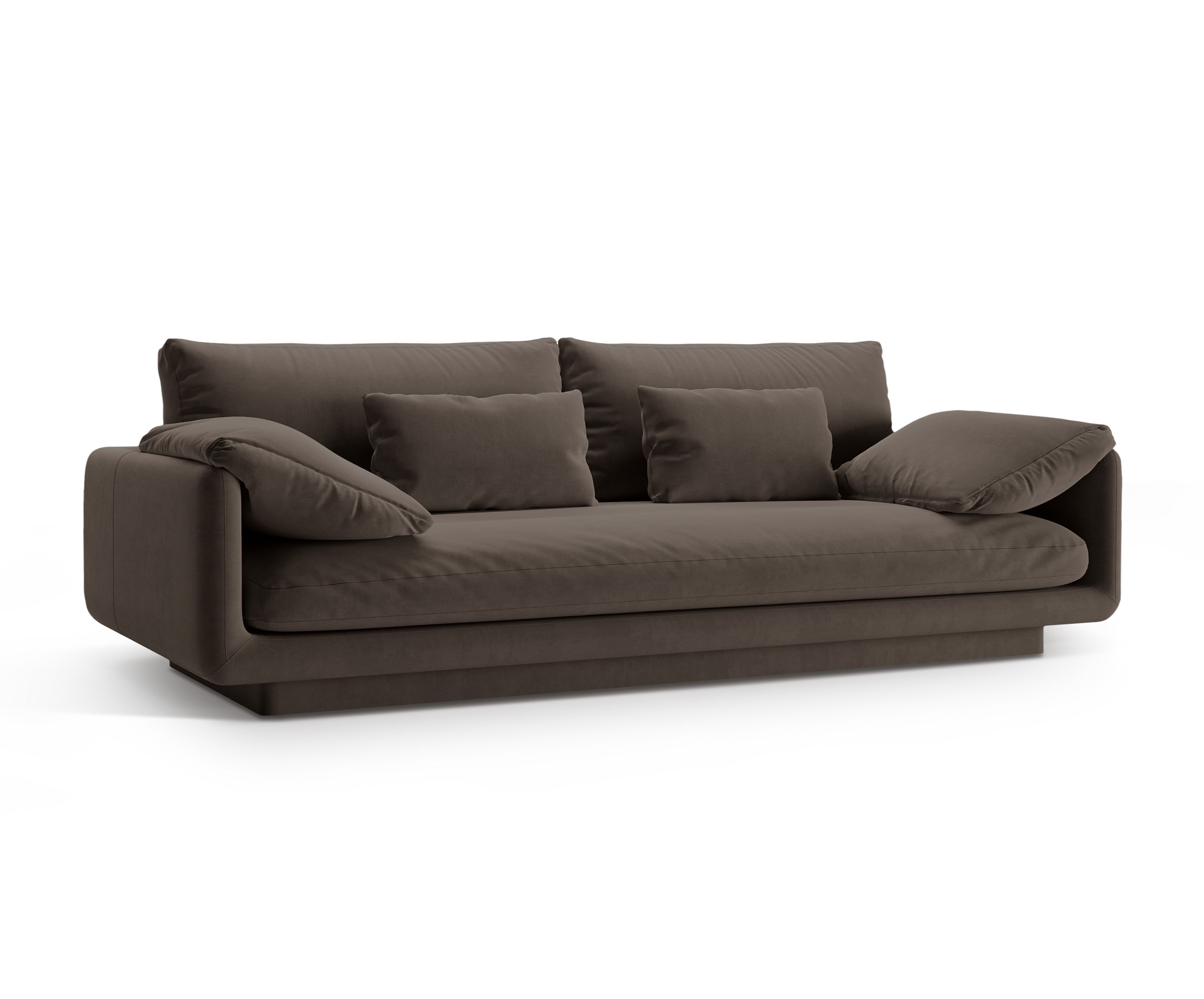 Torino heban 3-seater velvet sofa
