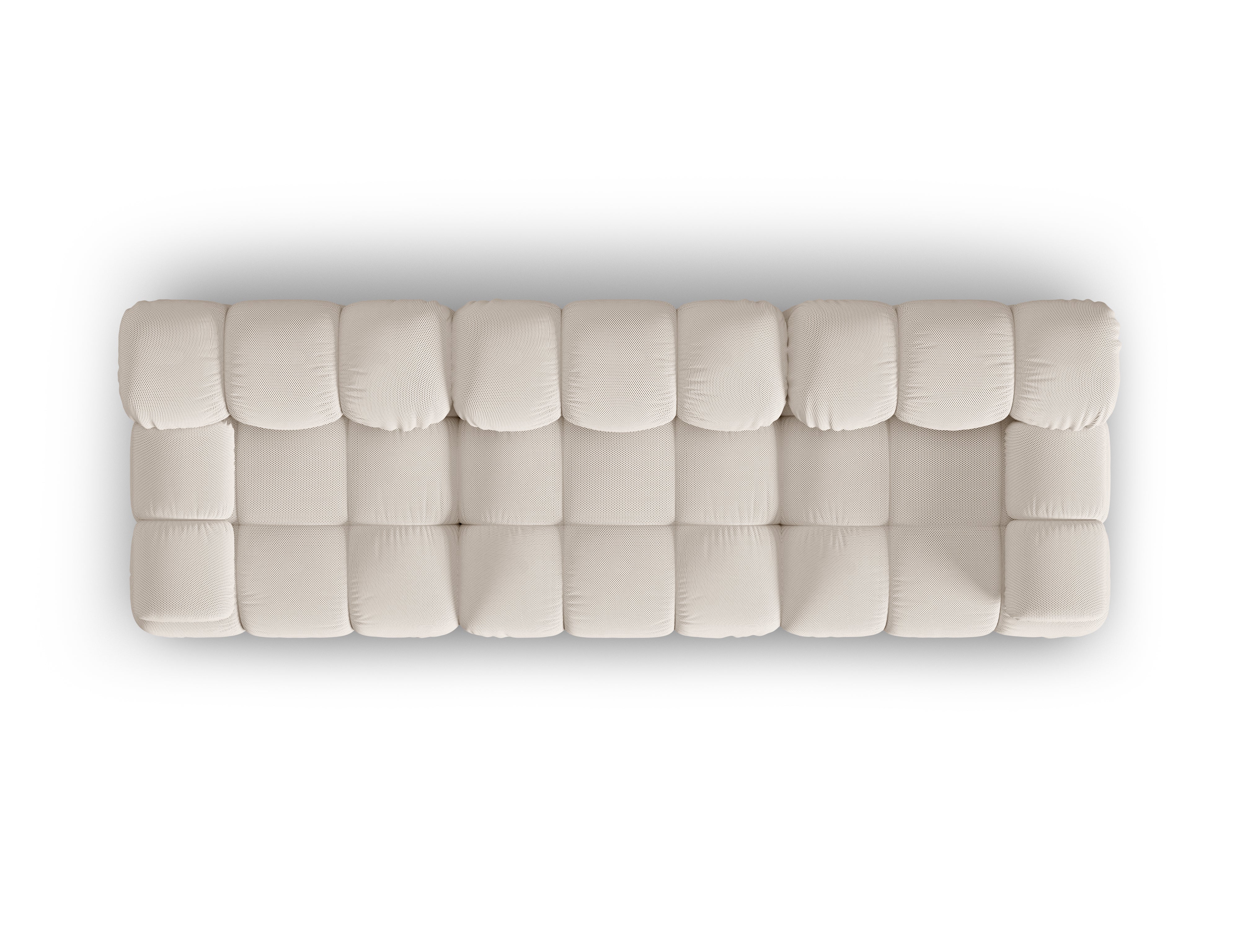 3-Seater Modular Sofa BELLIS in Beige 3D Fabric