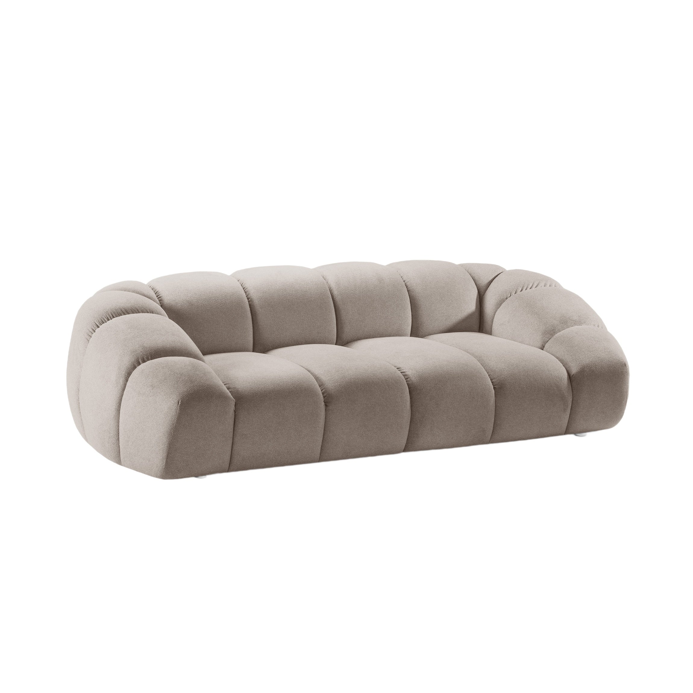 3-seater Sofa DIANA dark beige chenille