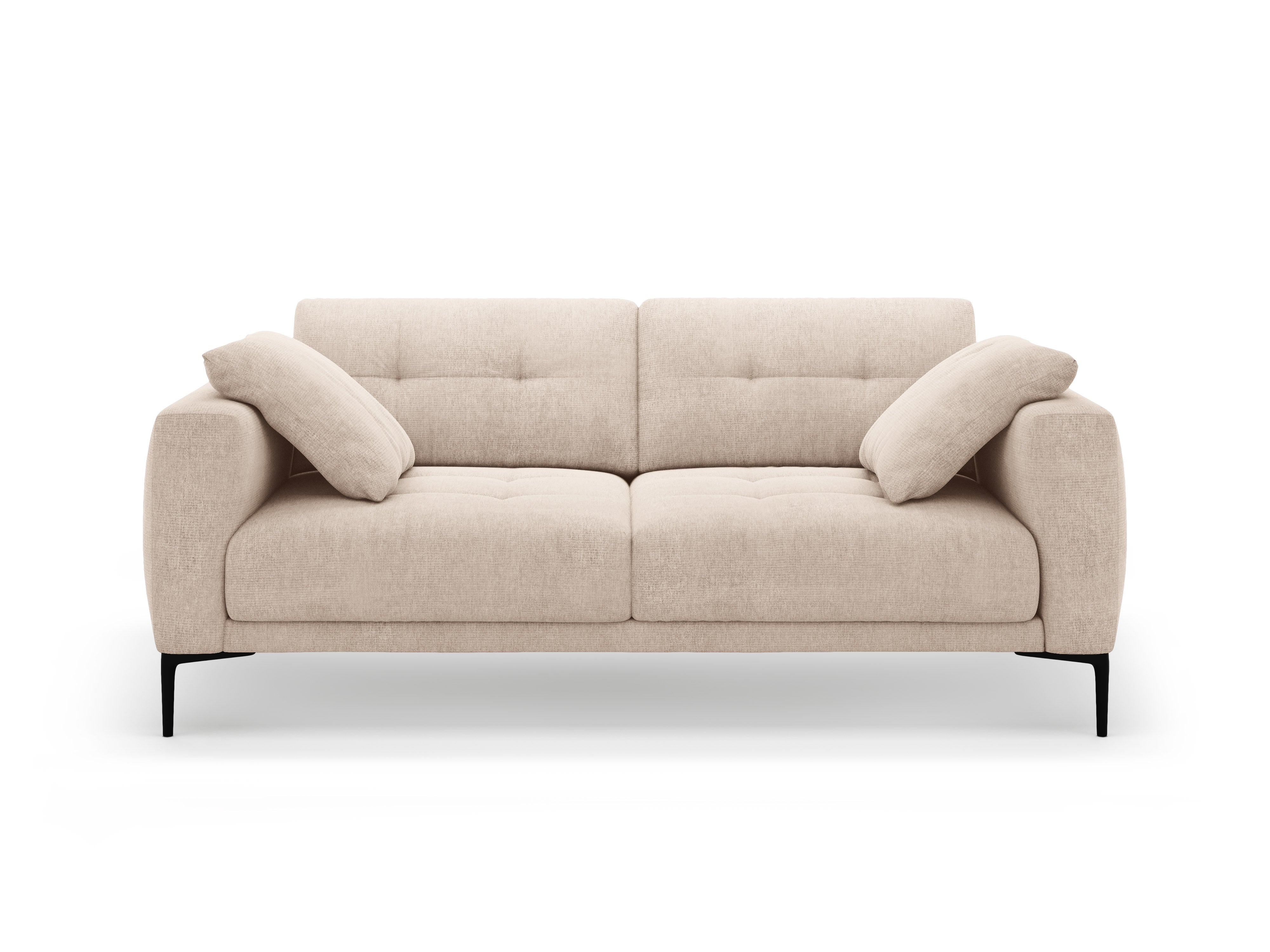 Sofa 3-Sitzer BEMY sandfarbener Chenille