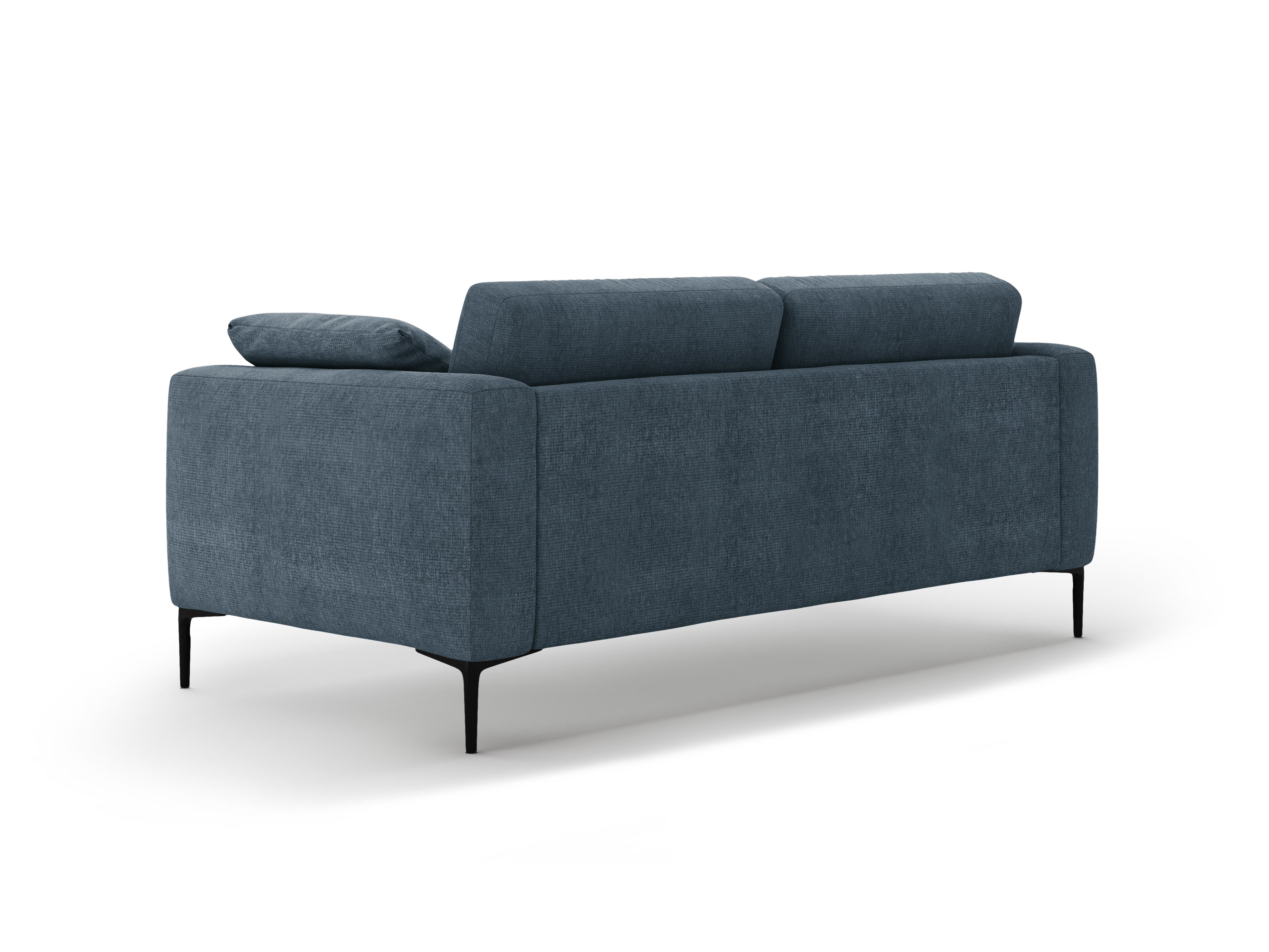 Sofa 3-Sitzer BEMY dunkelblaues Chenille