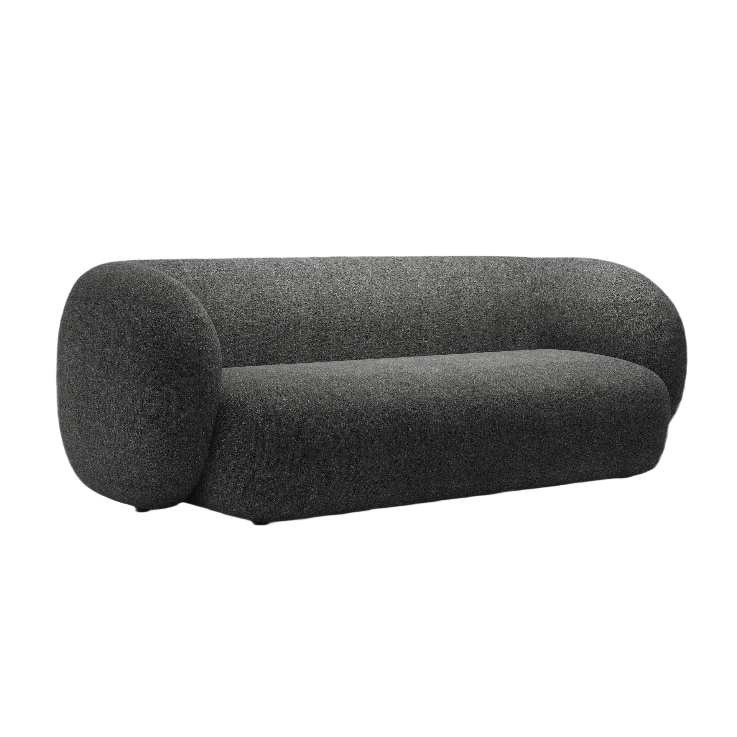 Sofa 3-Sitzer KATE dunkelgrau meliert
