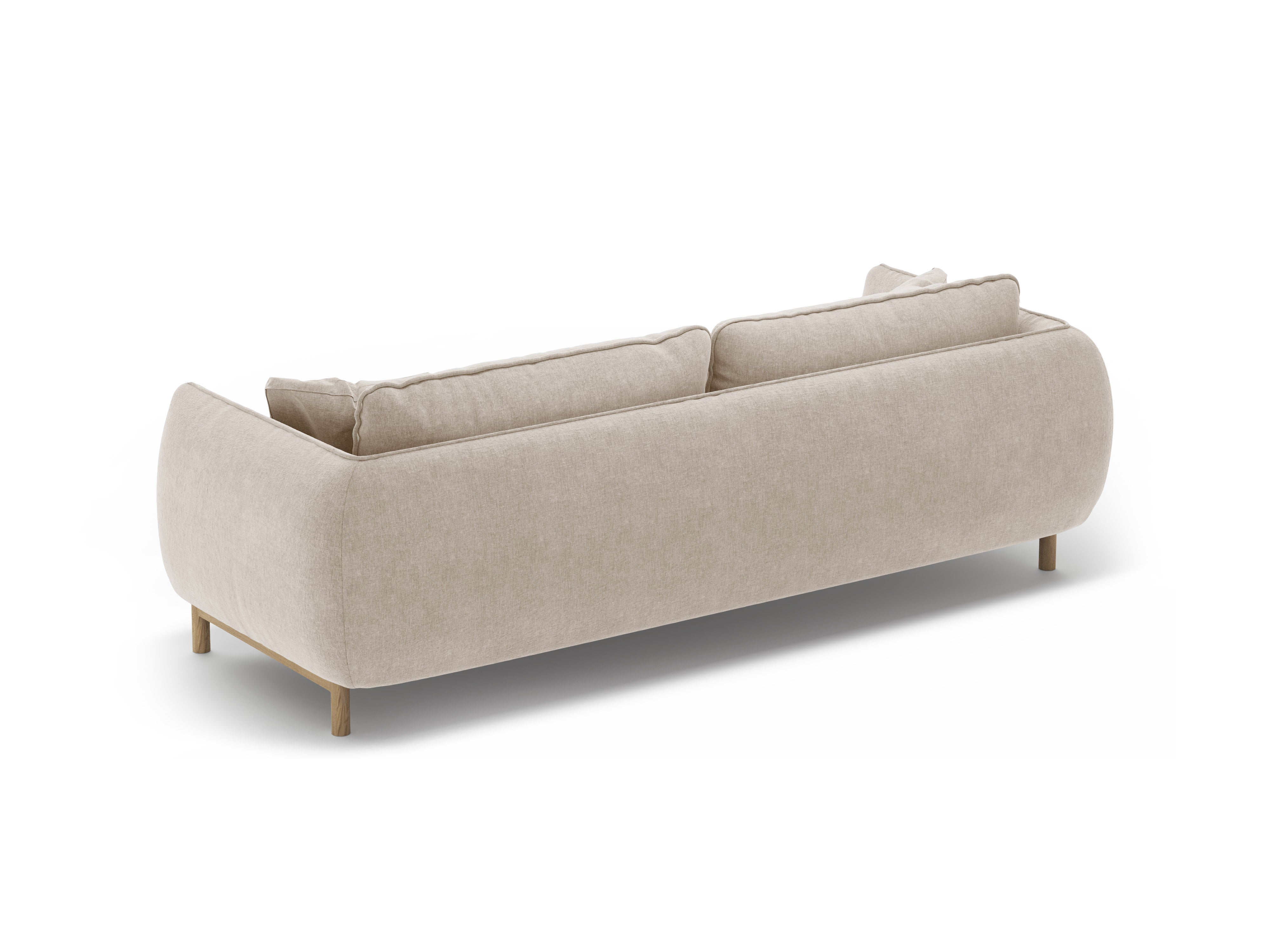Sofa 3-Sitzer ADA hellbeige Chenille