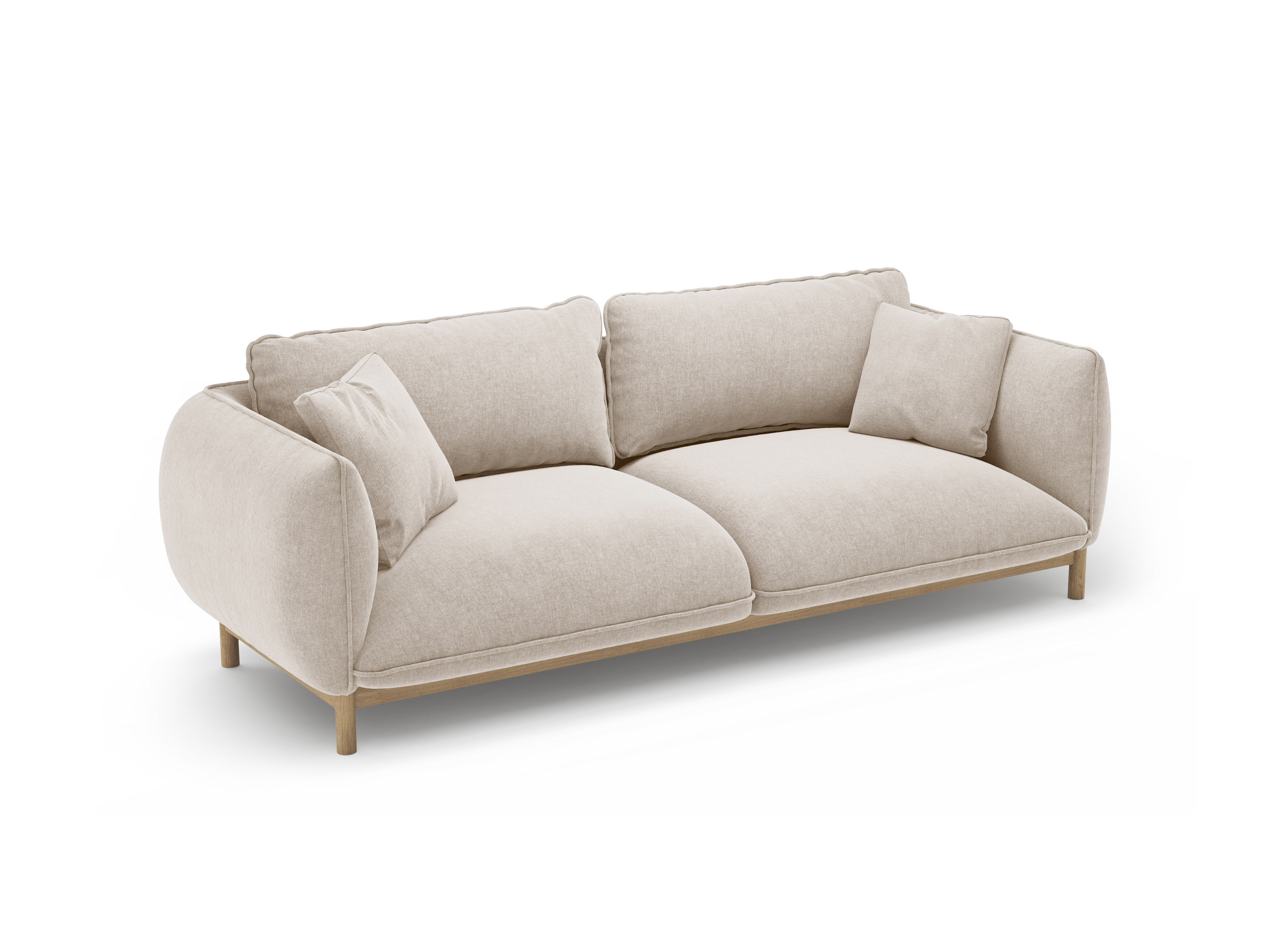 Sofa 3-Sitzer ADA hellbeige Chenille