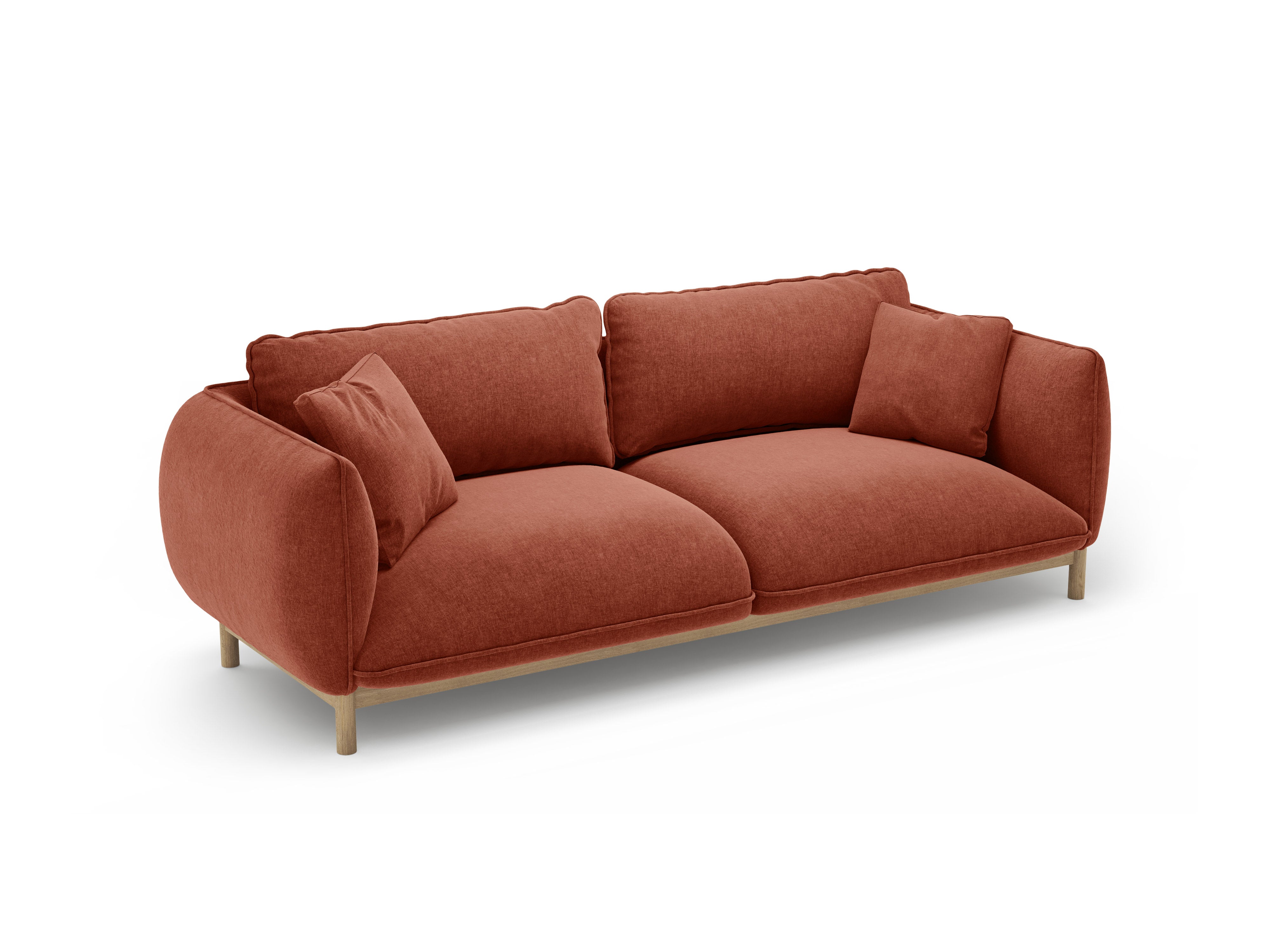 Sofa 3-sitzig ADA kastanienbraun Chenille