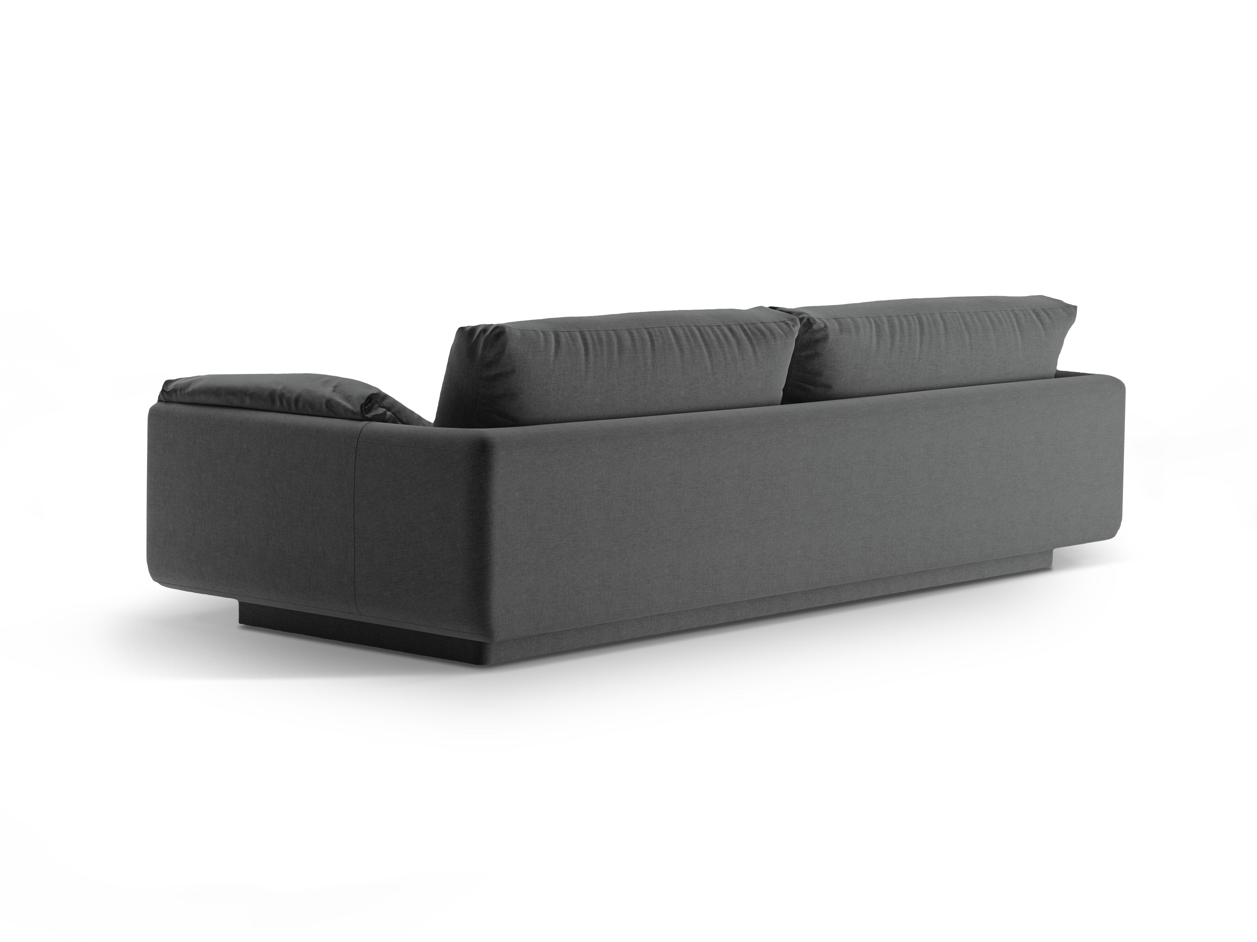 3-Personen-Sofa Torino dunkelgrau
